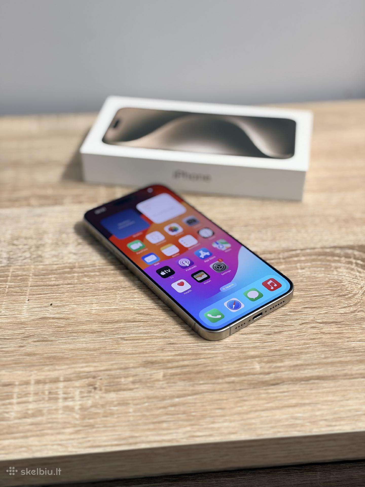 IT naujas! Apple iPhone 15 Pro Max, Natural Titan