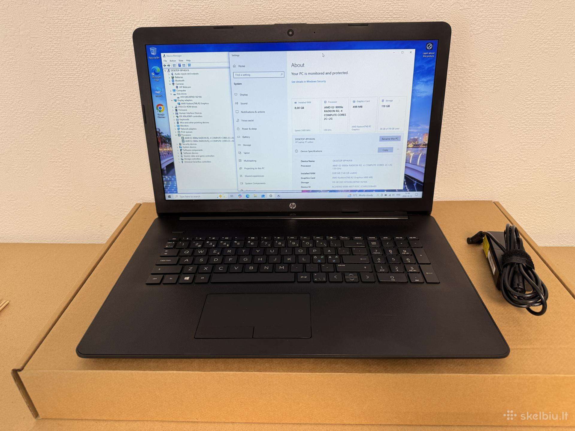 Hp 17-ca dideliu ekranu 17,3"