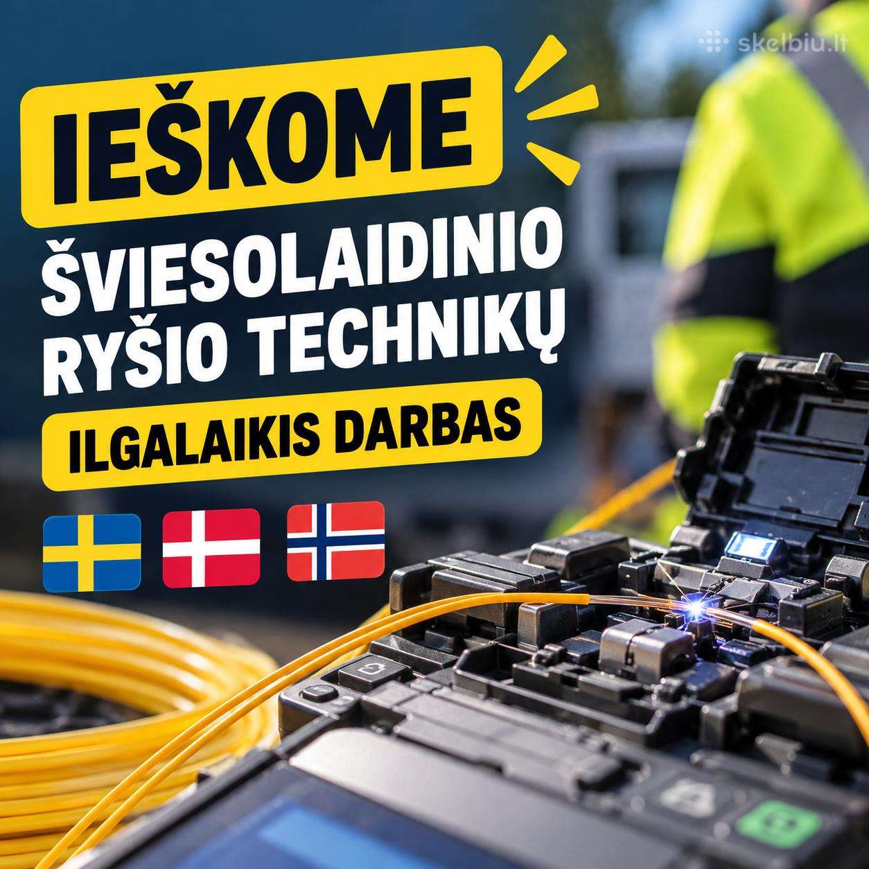 Ieškome Šviesolaidinio Ryšio Technikų – Ilgalaikis