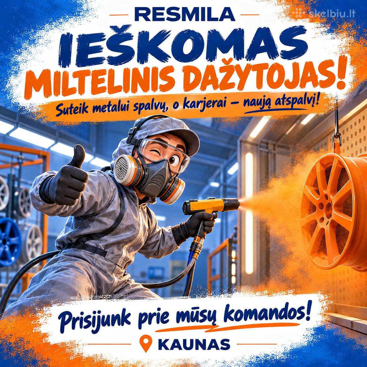 Dažytojas (miltelinis dažymas)