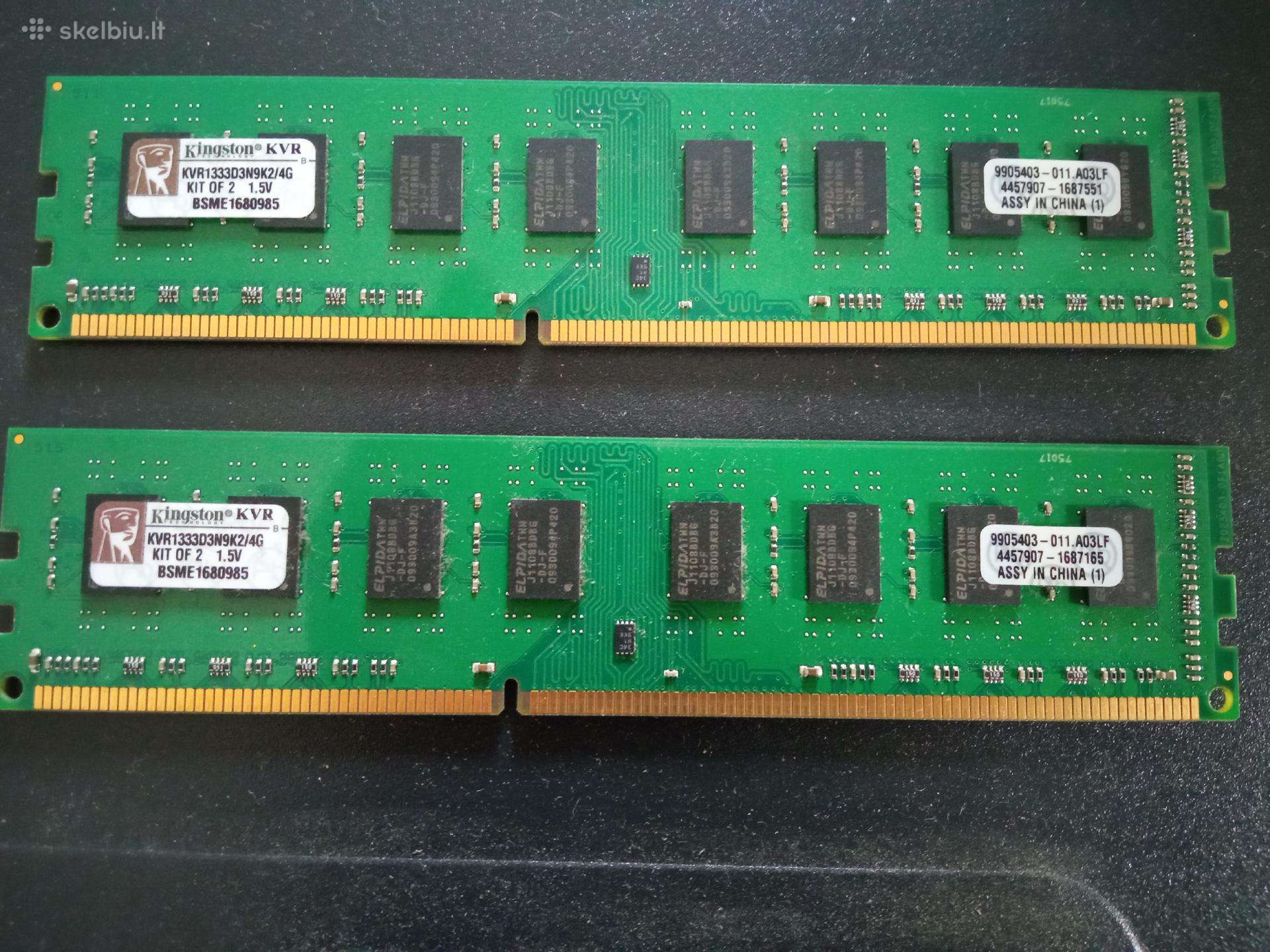 4gb RAM (2x2gb) Ddr3