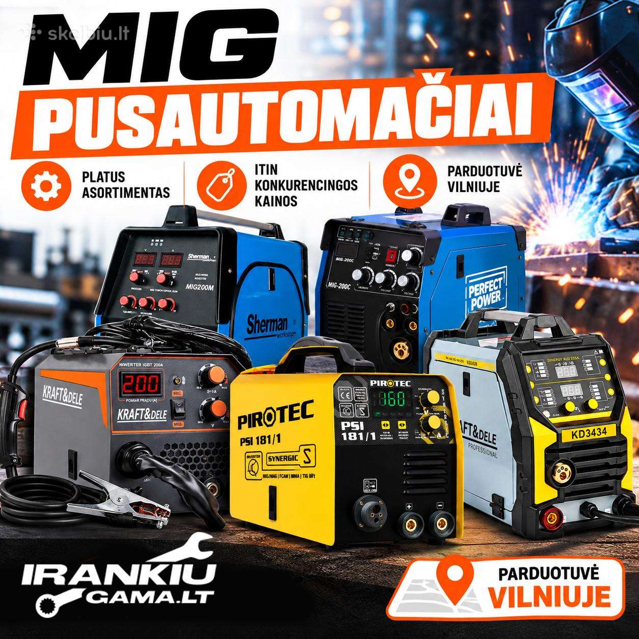 Suvirinimo pusautomačiai pigiau!
