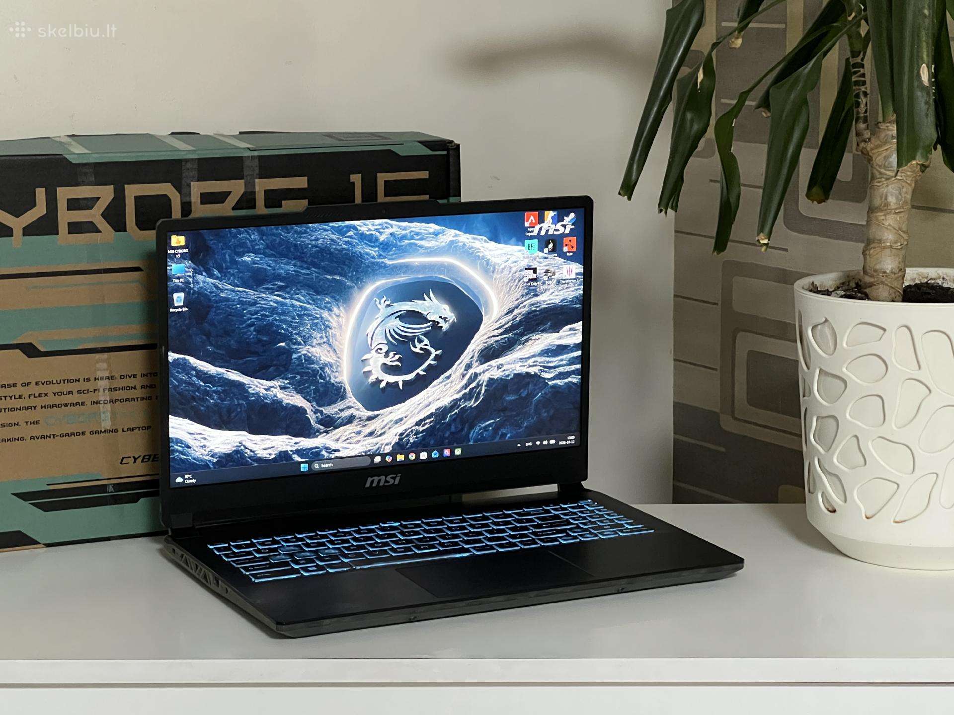 Parduodamas Msi Cyborg su Rtx 4050, I7-12k, 144hz.