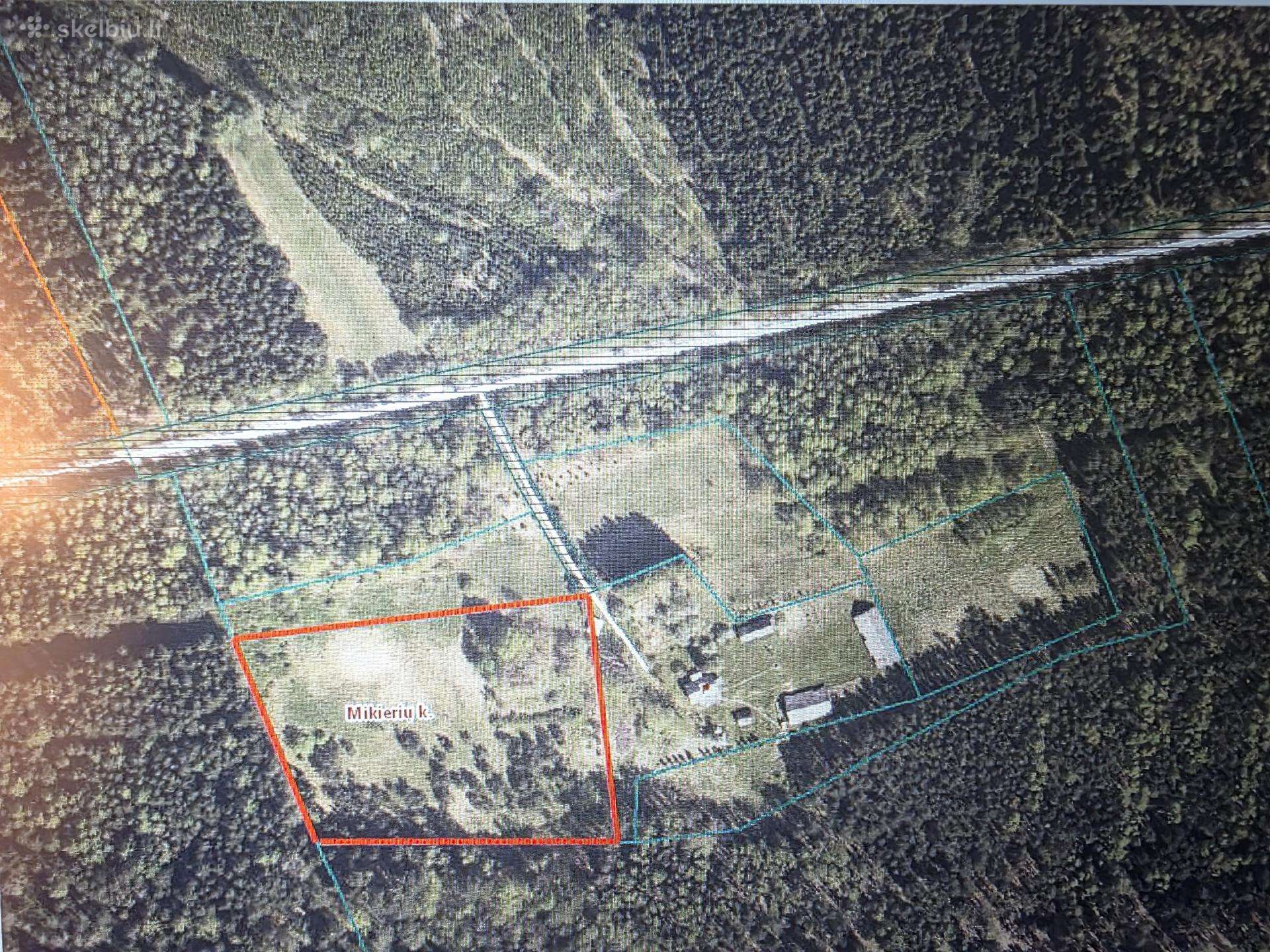 Sklypas 1,3ha Mikierių kaime, Šimonių girioje