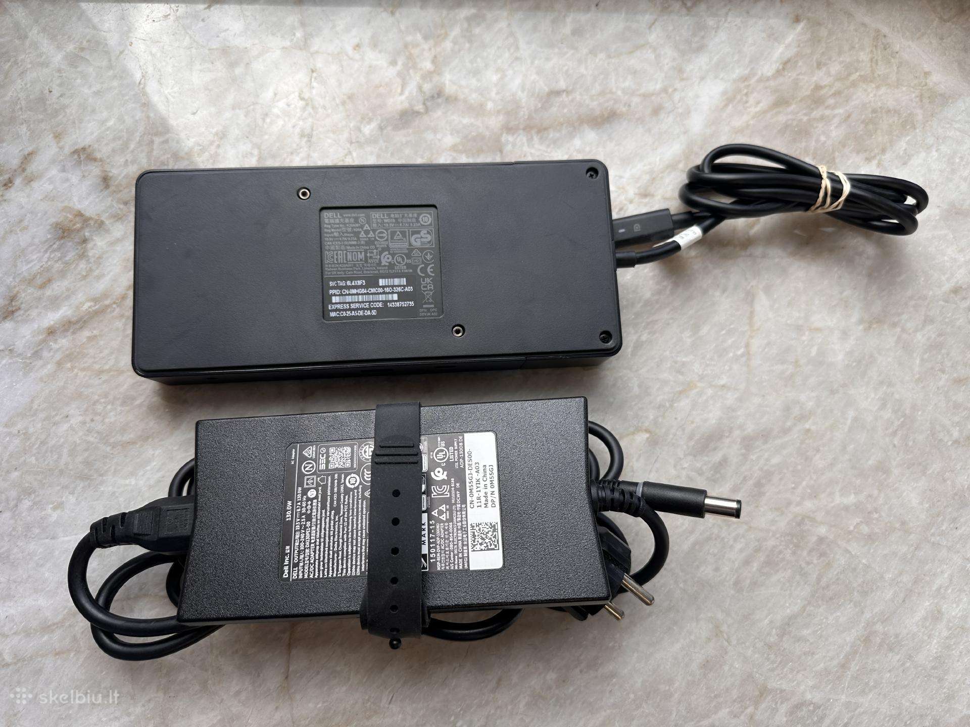 Dell K20a Usb-c Docking Station + 130w įkroviklis
