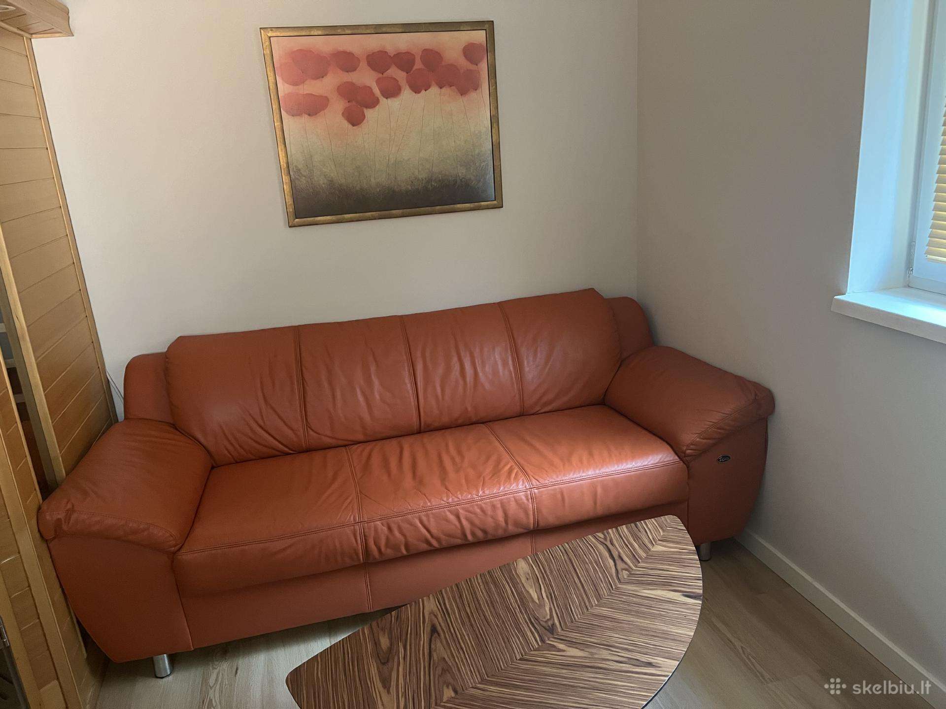 Parduodu odinę sofa