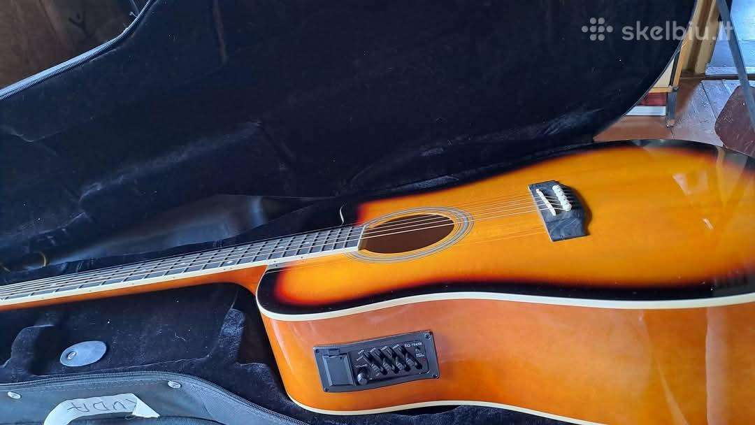 Nauja,elektroakustinė "wondorvood"gitara.