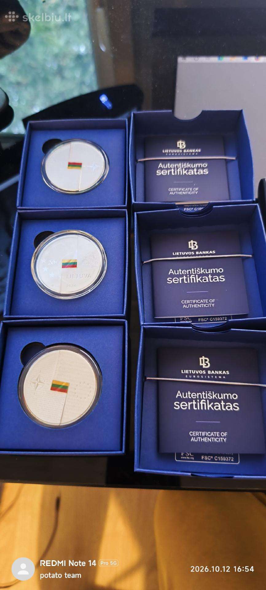 20€ Moneta, skirta Nato narystei pažymėti