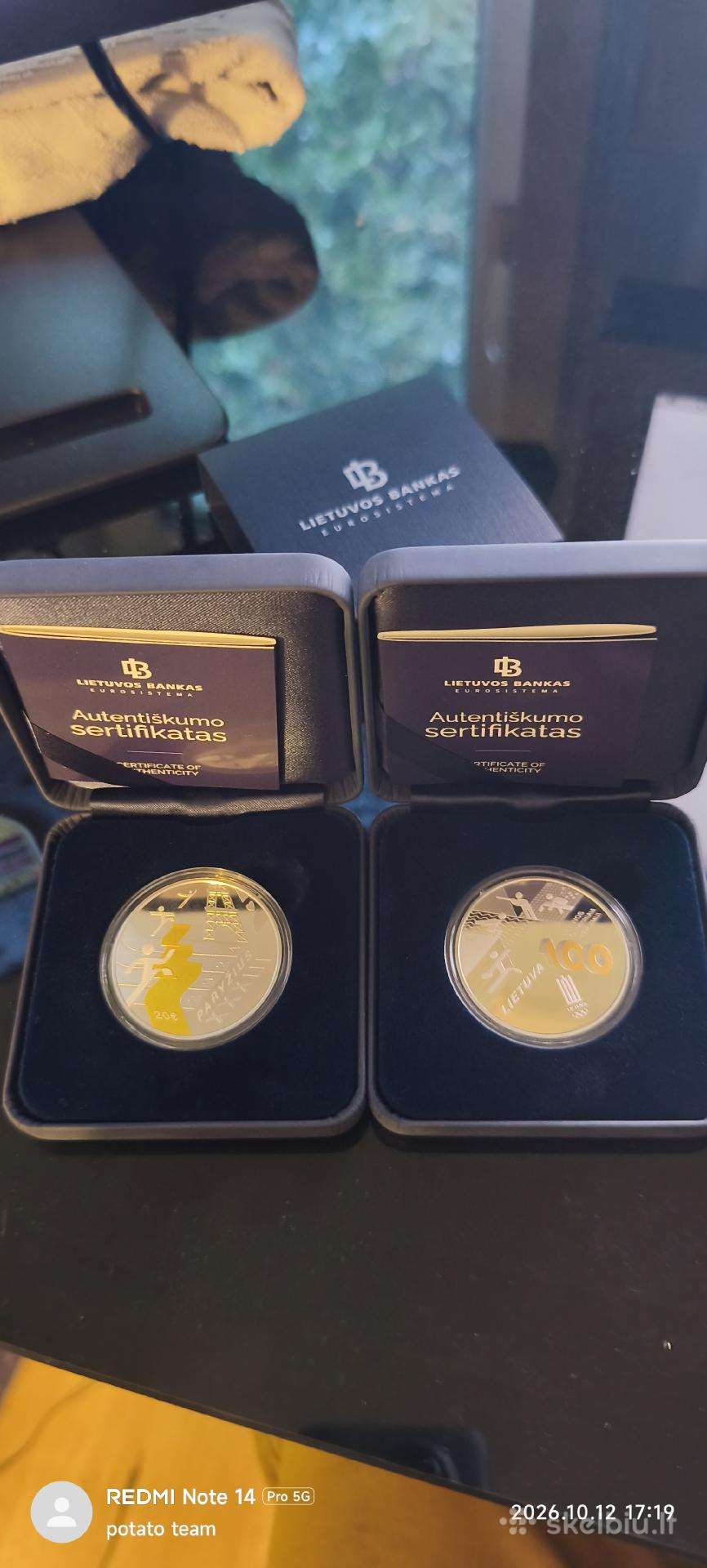 20€ Moneta, skirta Paryžiaus olimpinėms žaidynėms