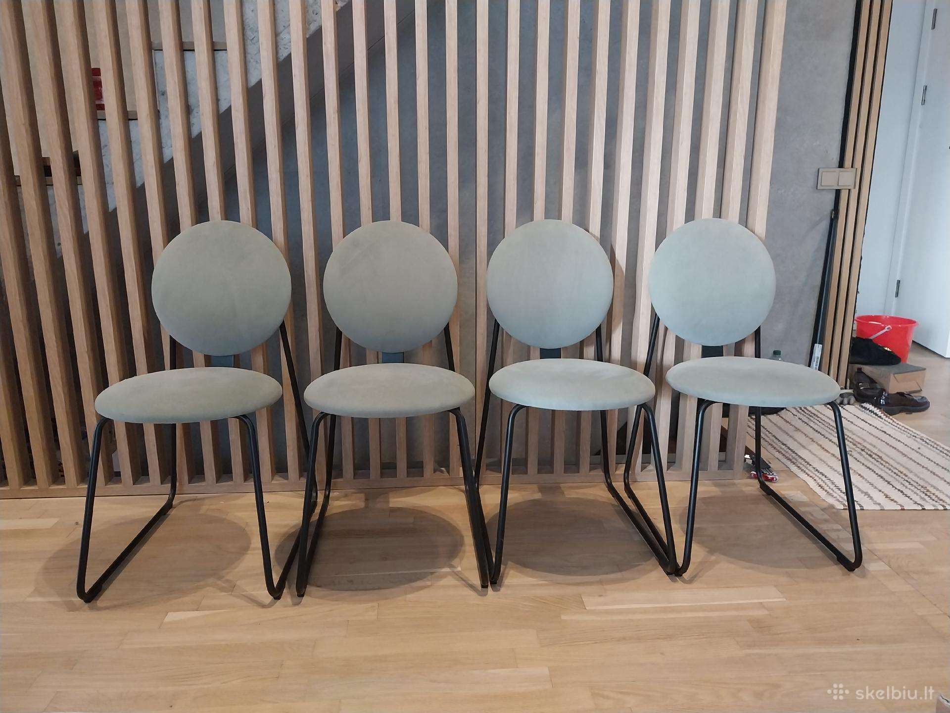 4 vnt. išskirtinio dizaino Ikea Manhult kėdės