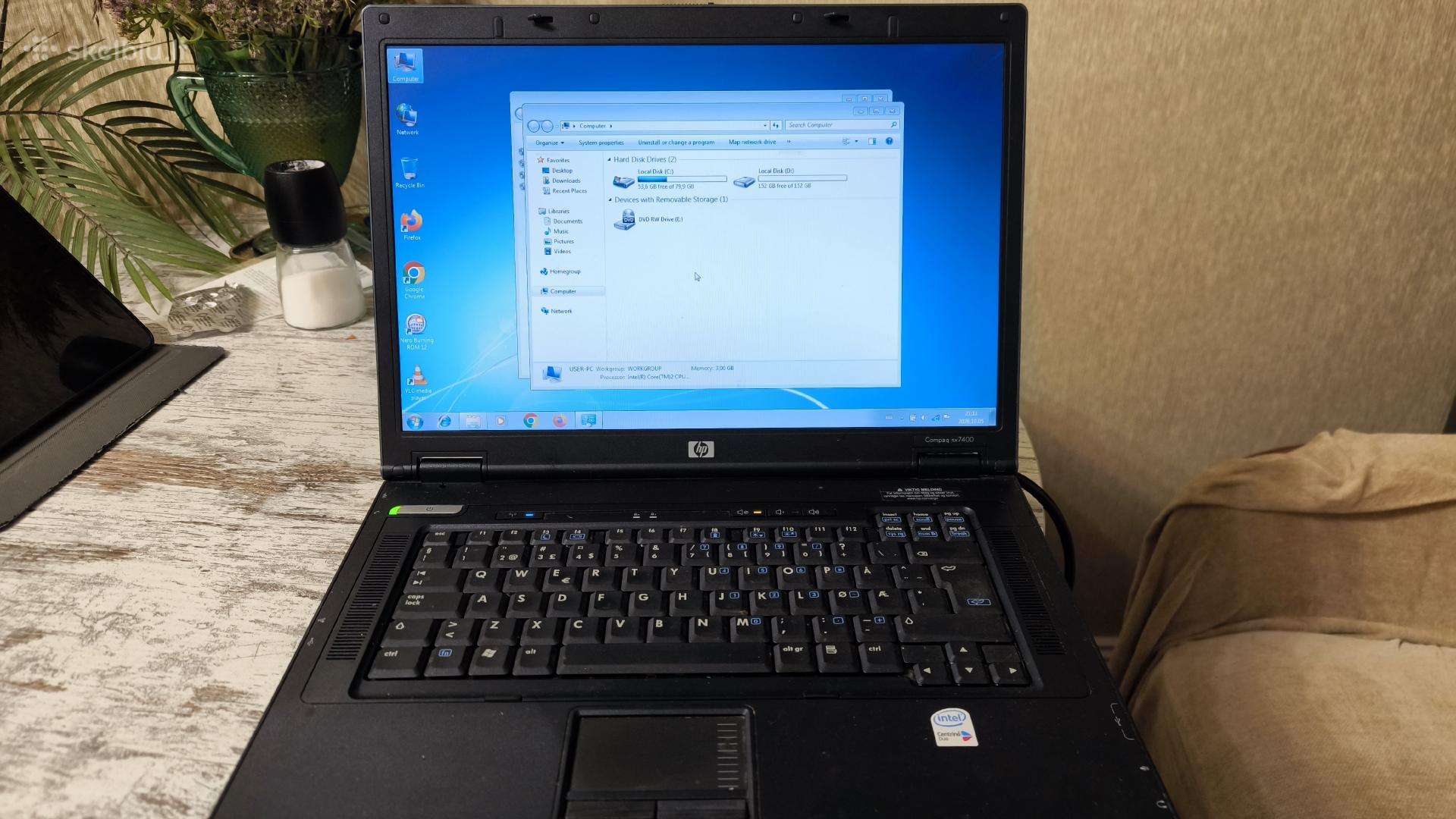 Hp Compaq nx7400 – kompas automobiliu diagnostikai