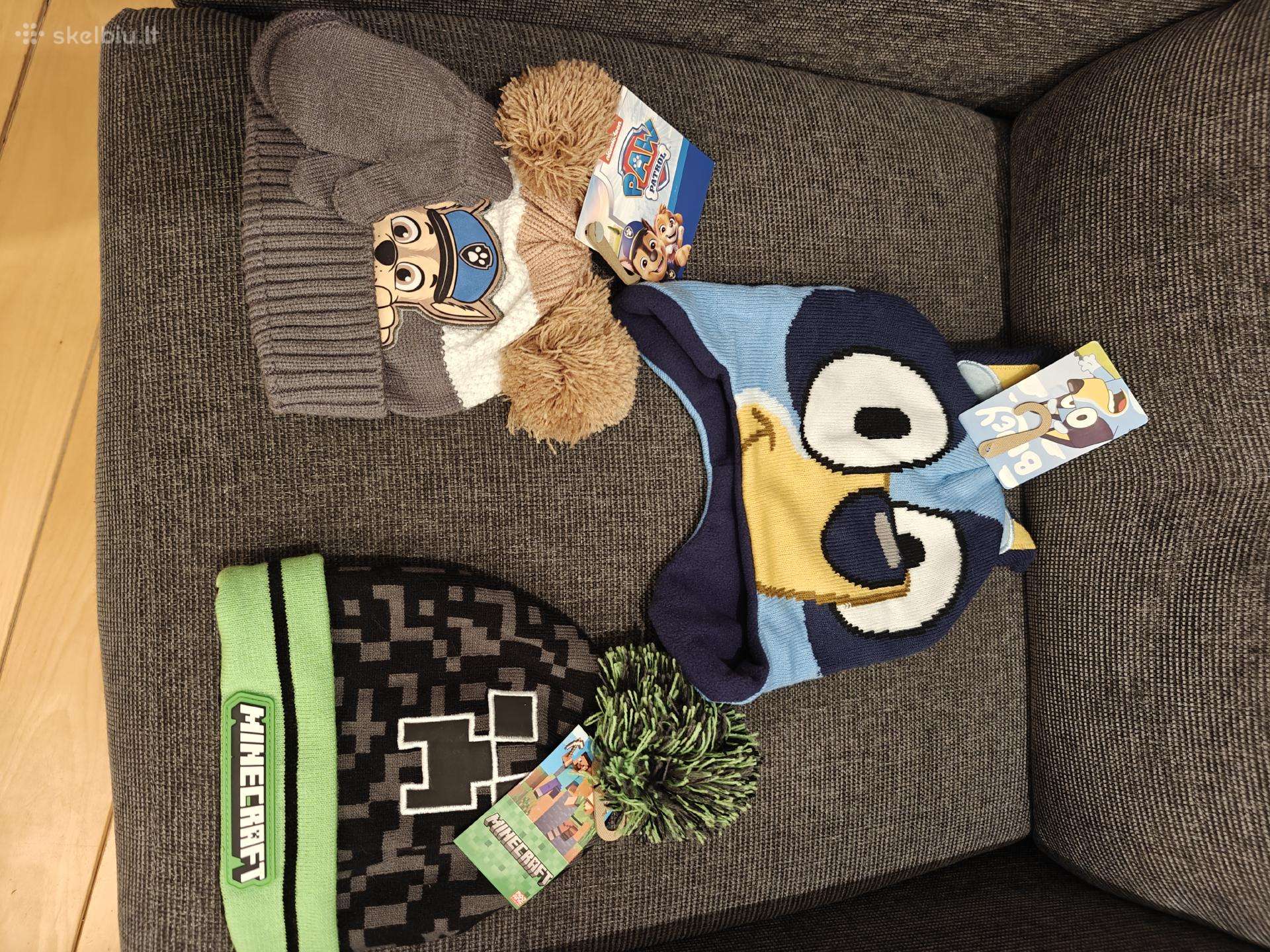 Vaikiška kepurė - Pikachu, Paw Patrol, Minecraft