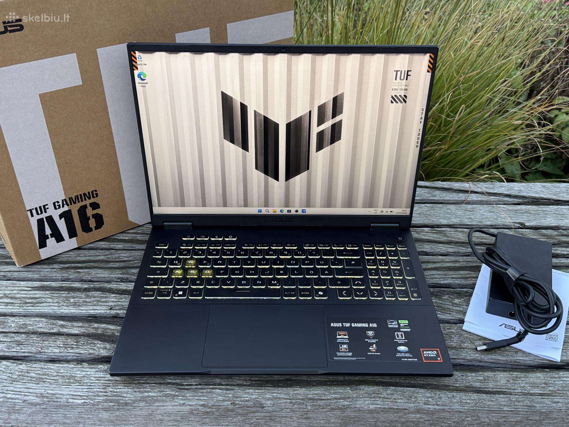 Asus Tuf A16 Gaming su Rtx5060 nešiojamas