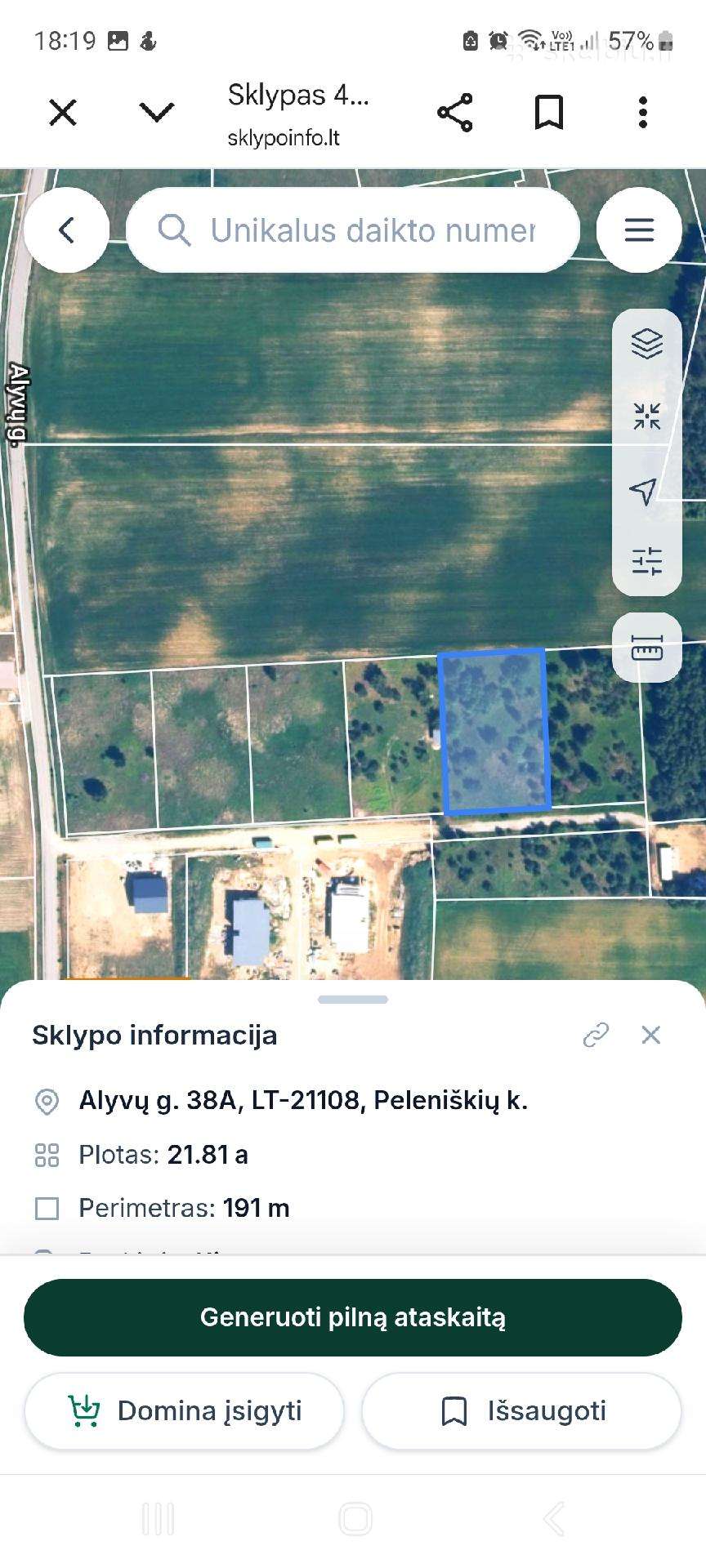 Parduodami sklypai Trakų rajone Peleniškių kaime
