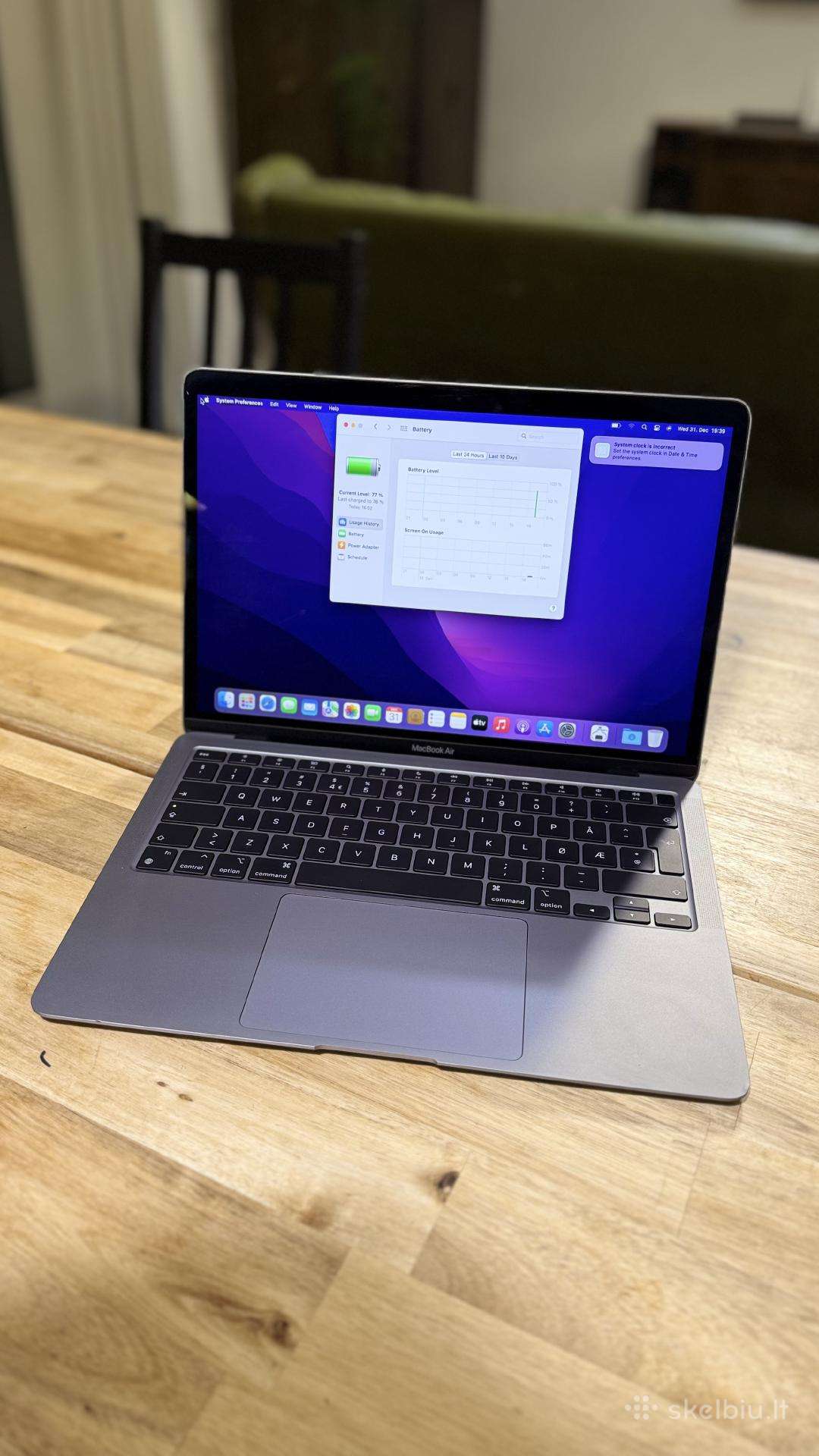 MacBook Air 2020m. M1/8gb/256gb SSD