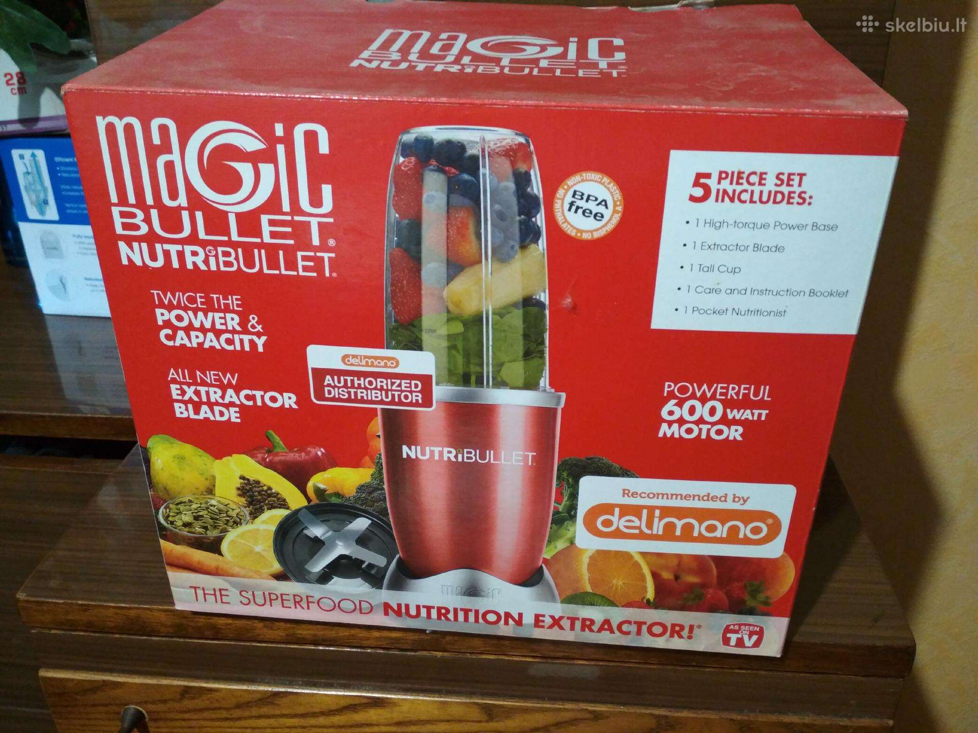 Naujas Nutribullet 600w Smulkintuvas