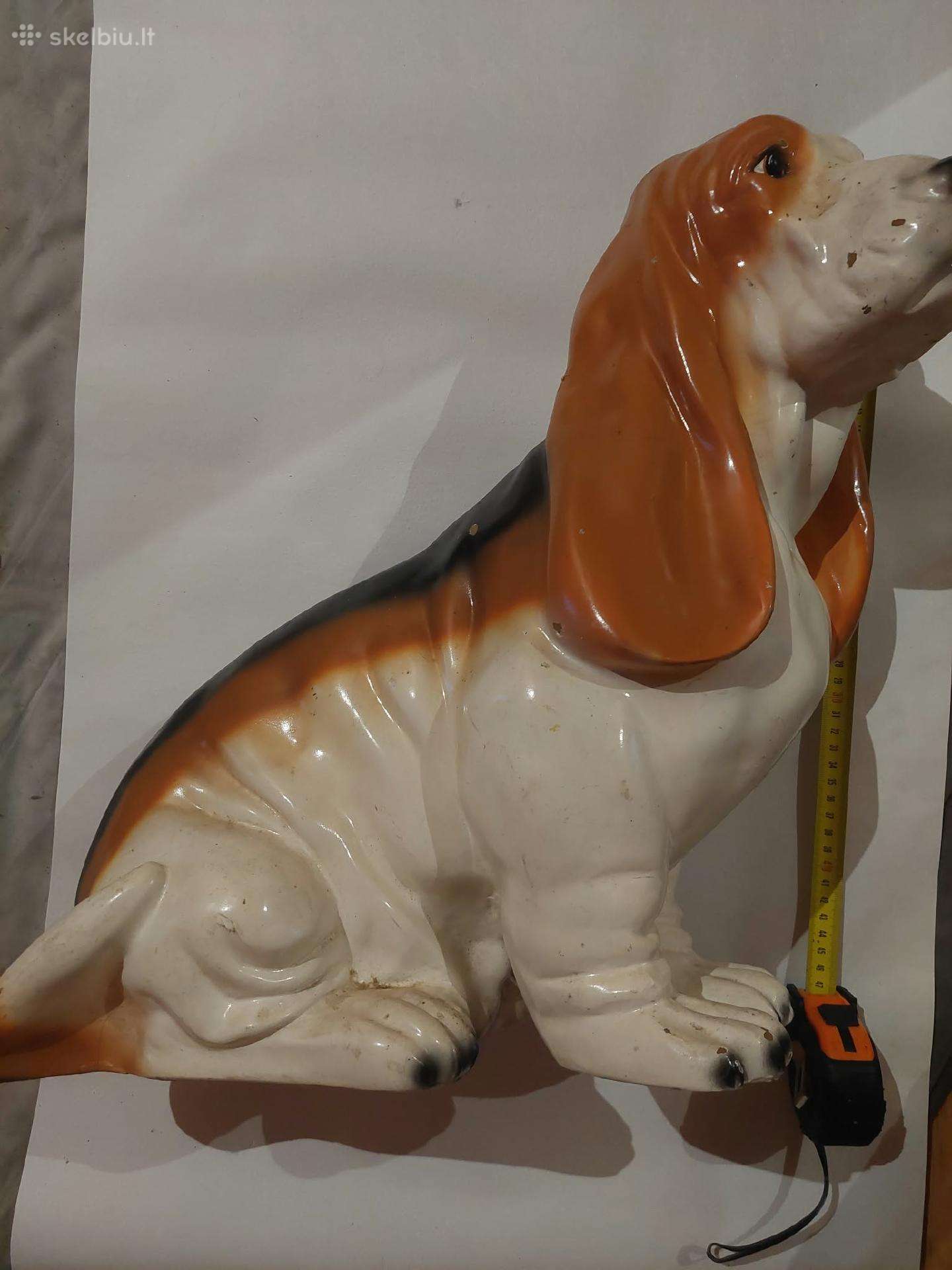 Didelė keraminė šuns statulėlė, 47 cm