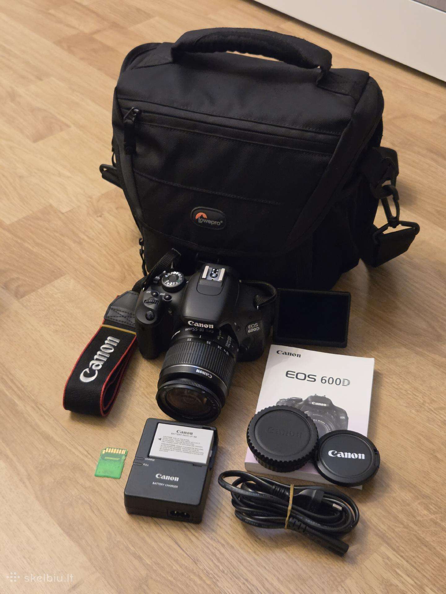 Canon EOS 600d / Dslr / 18-55mm / 16k kadrų