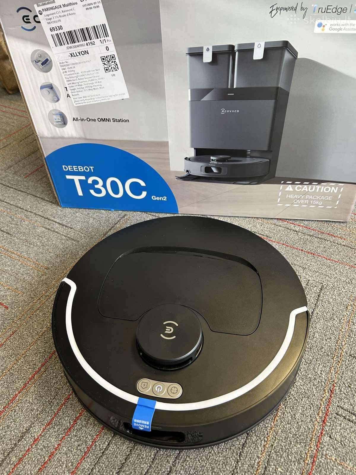 Ecovast Deebot T30c dulkių siurblys ir Eureka J12