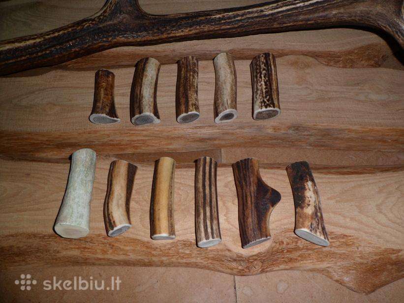 Elnių ragai peilių gamybai