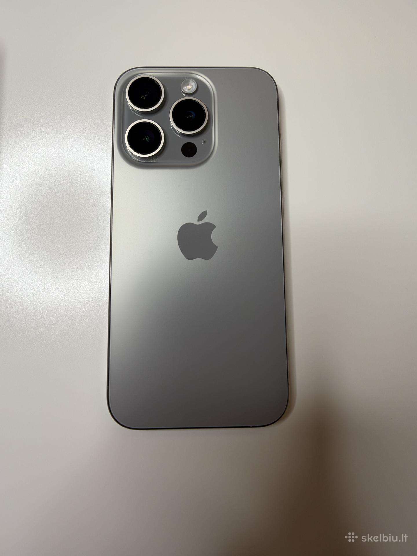 Parduodamas iPhone 15 Pro Natural Titanium 128gb