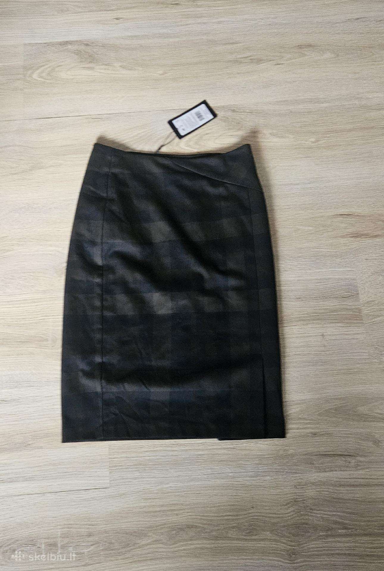 Natali Silhouette elegantiškas languotas sijonas