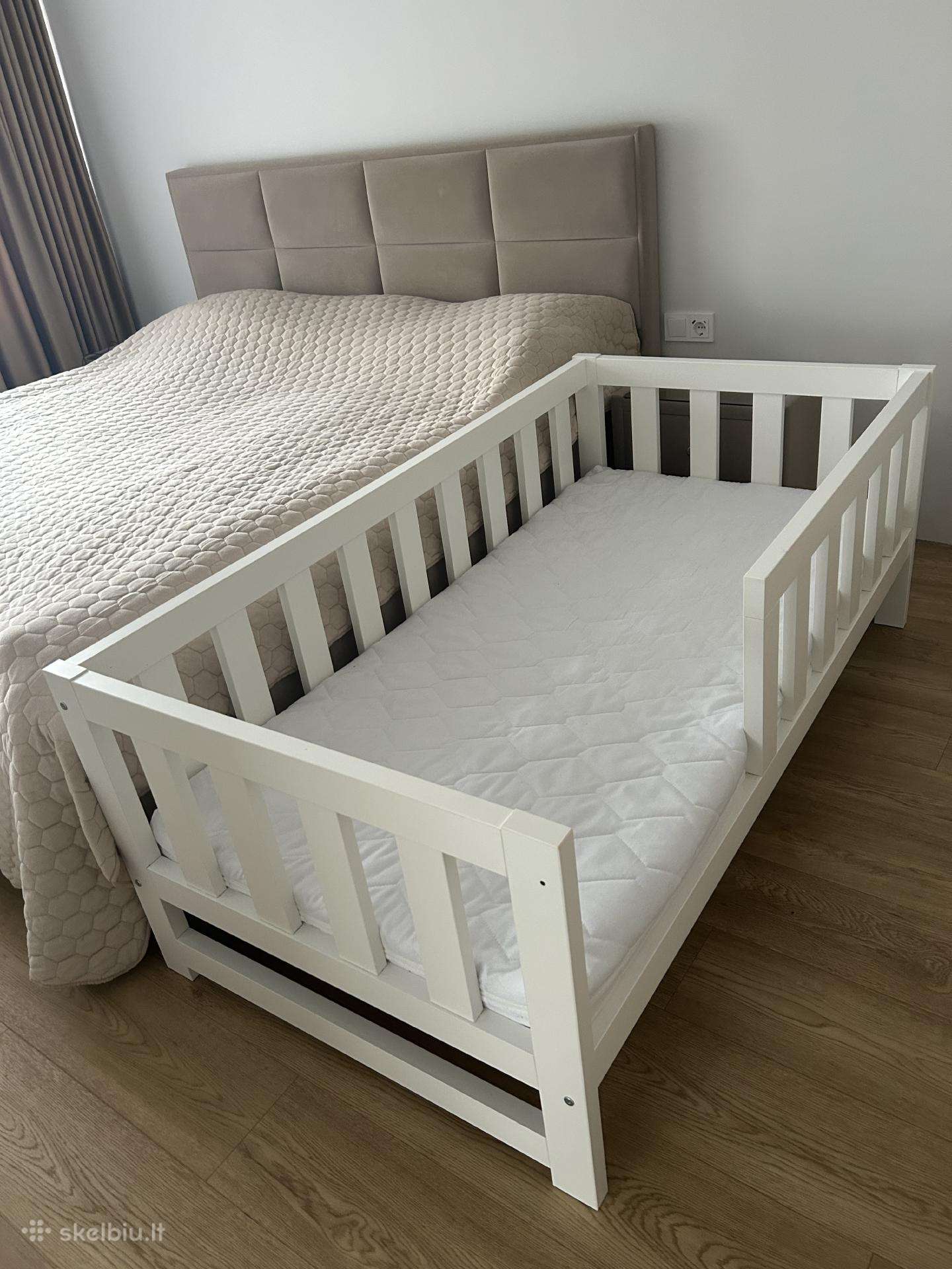 Vaikiška lova 160 80 cm su čiužiniu