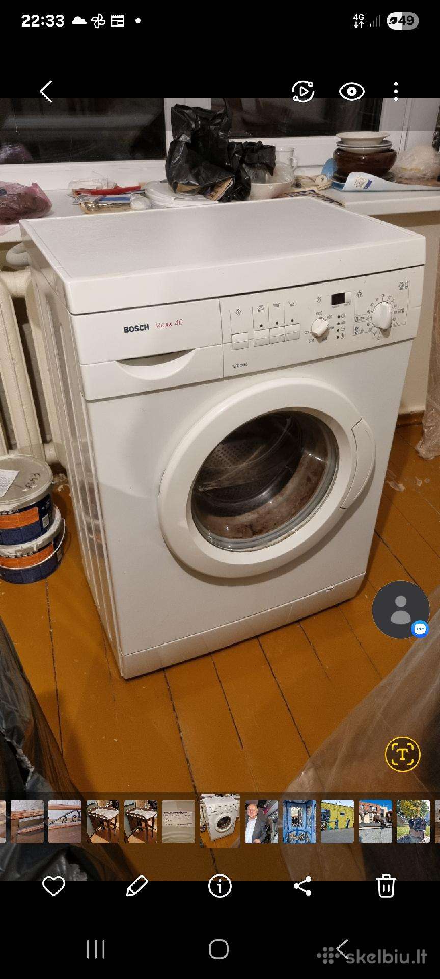 Atiduodu skalbyklę Bosch, neveikianti.