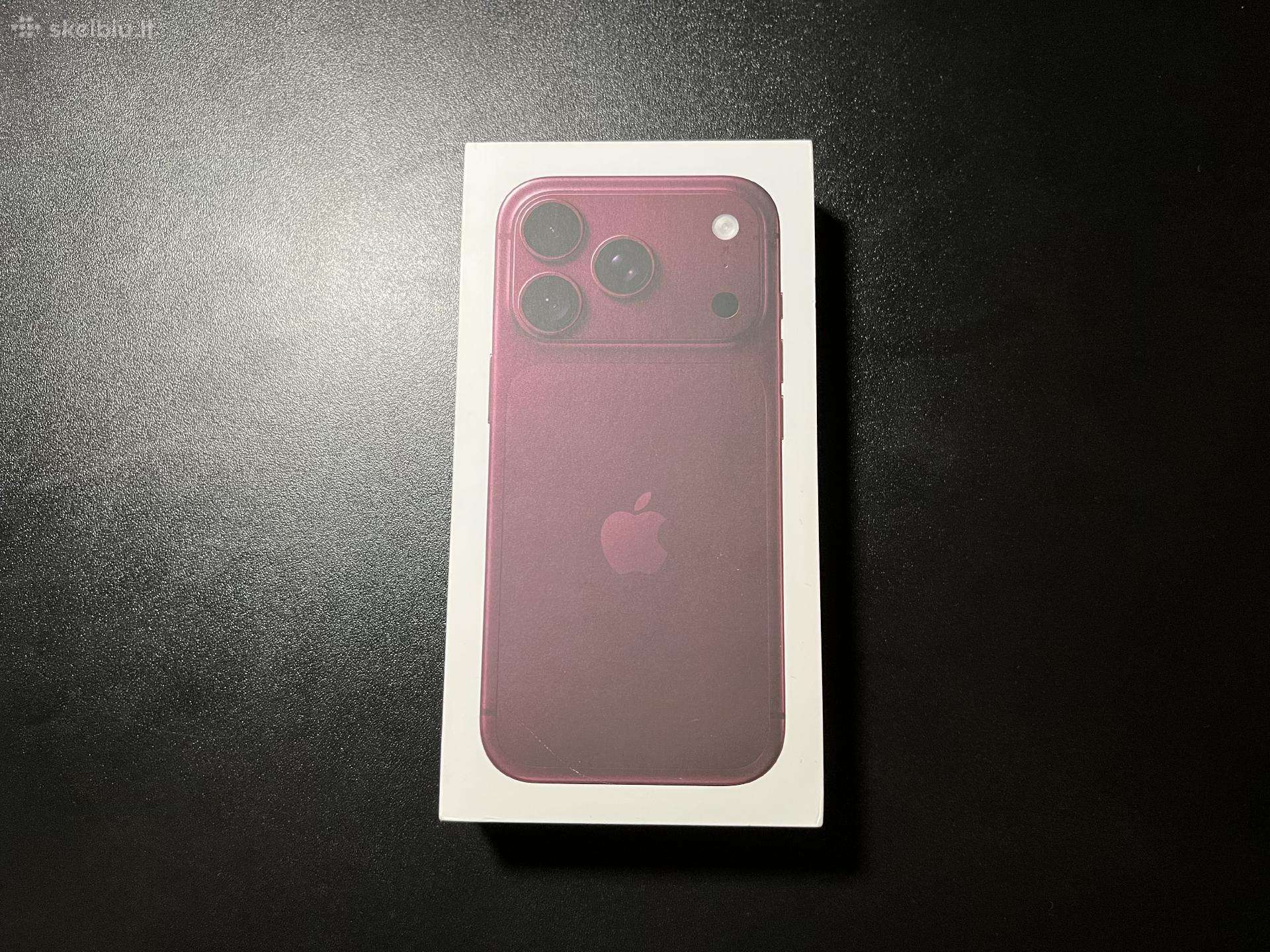 Apple iPhone 18 Pro 512gb Burgundy Naujas!