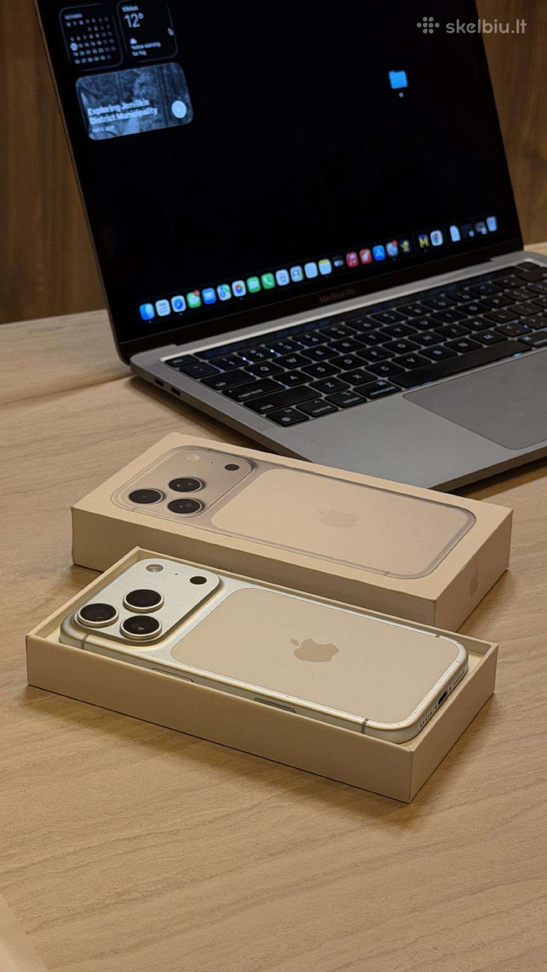 iPhone 17 Pro + Originalus dėklas / Garantija