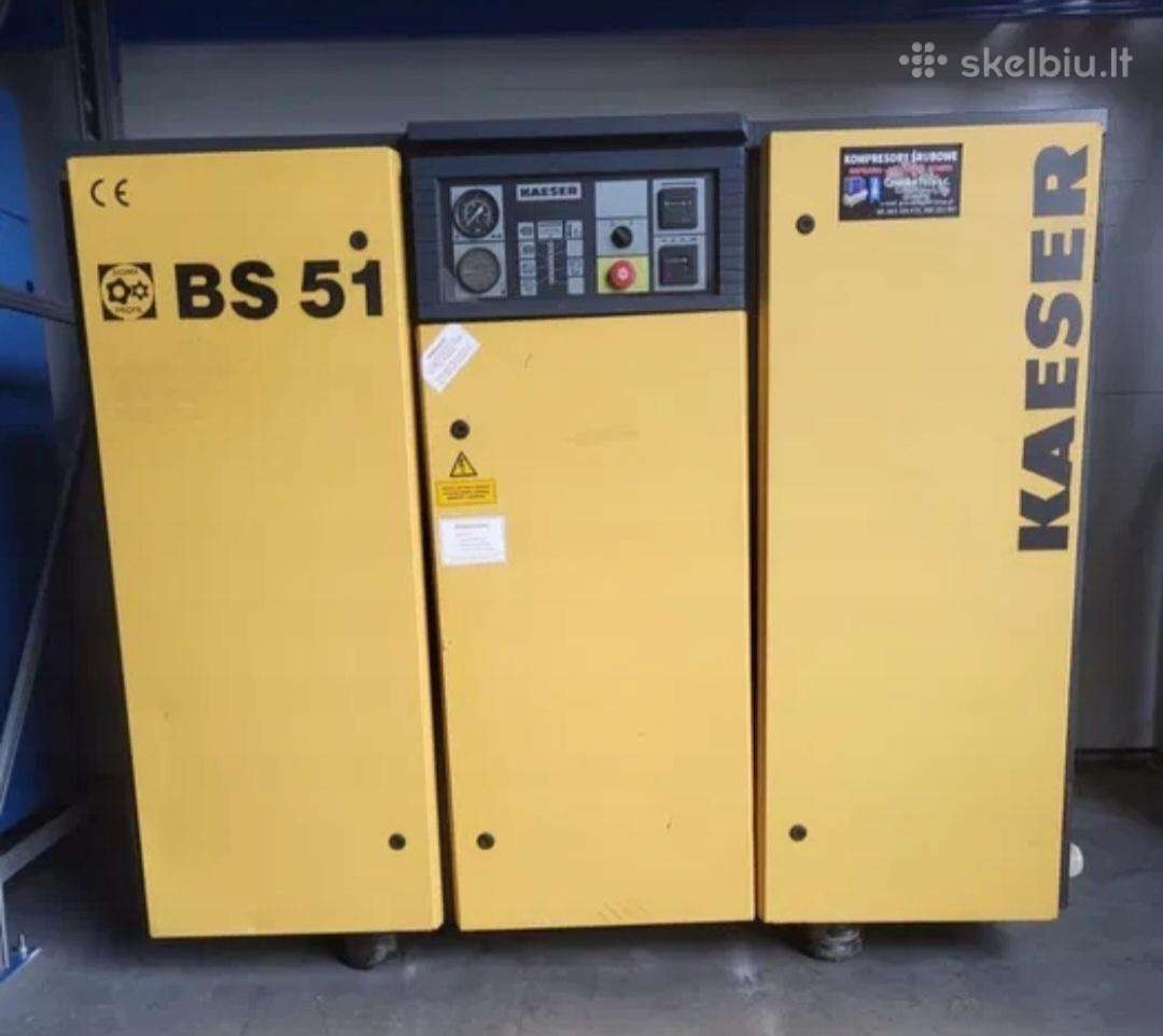 Sraigtinio kompresoriaus komplektas kaeser bs51
