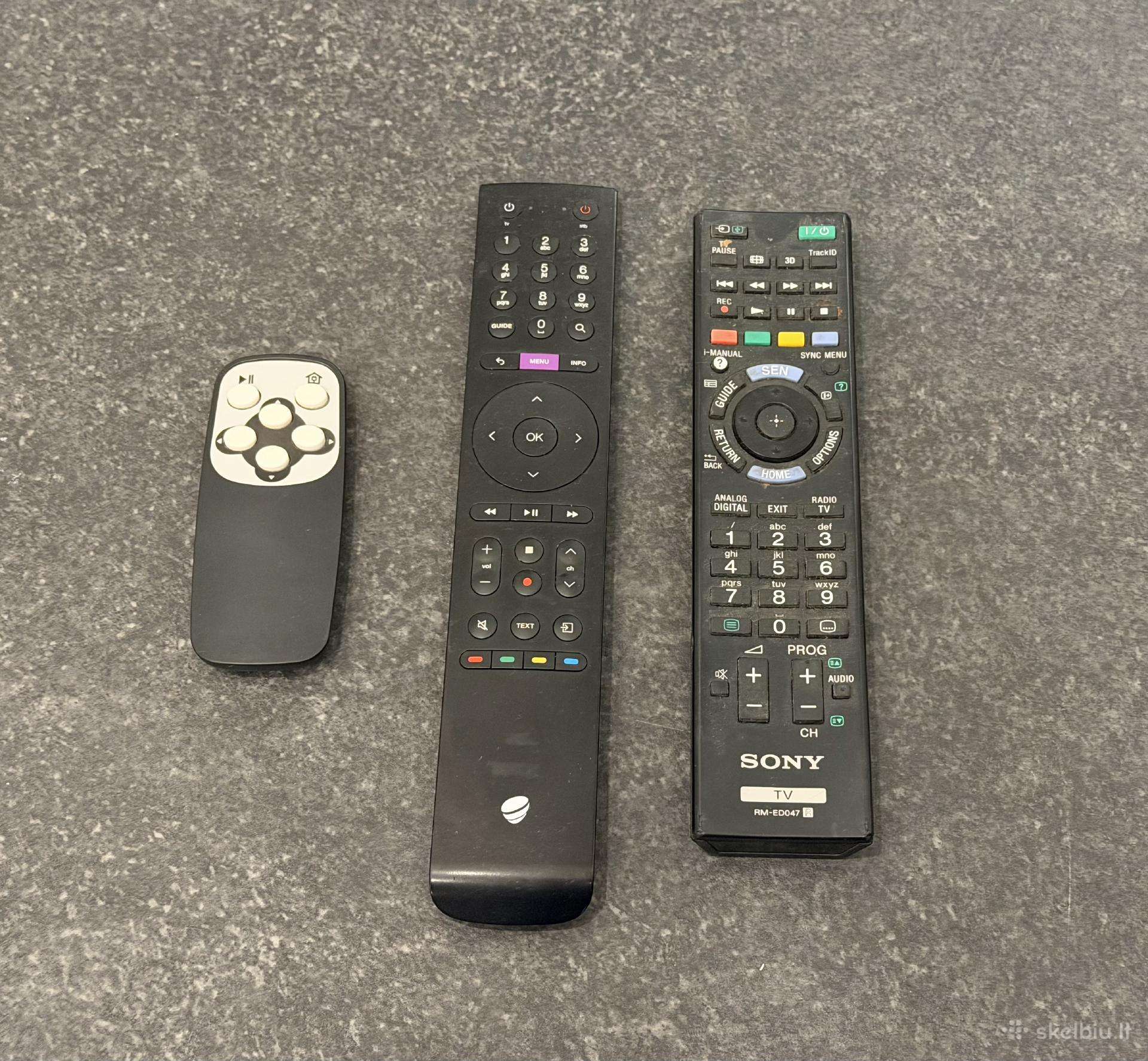 Telia priedėlio ir Sony televizoriaus pulteliai