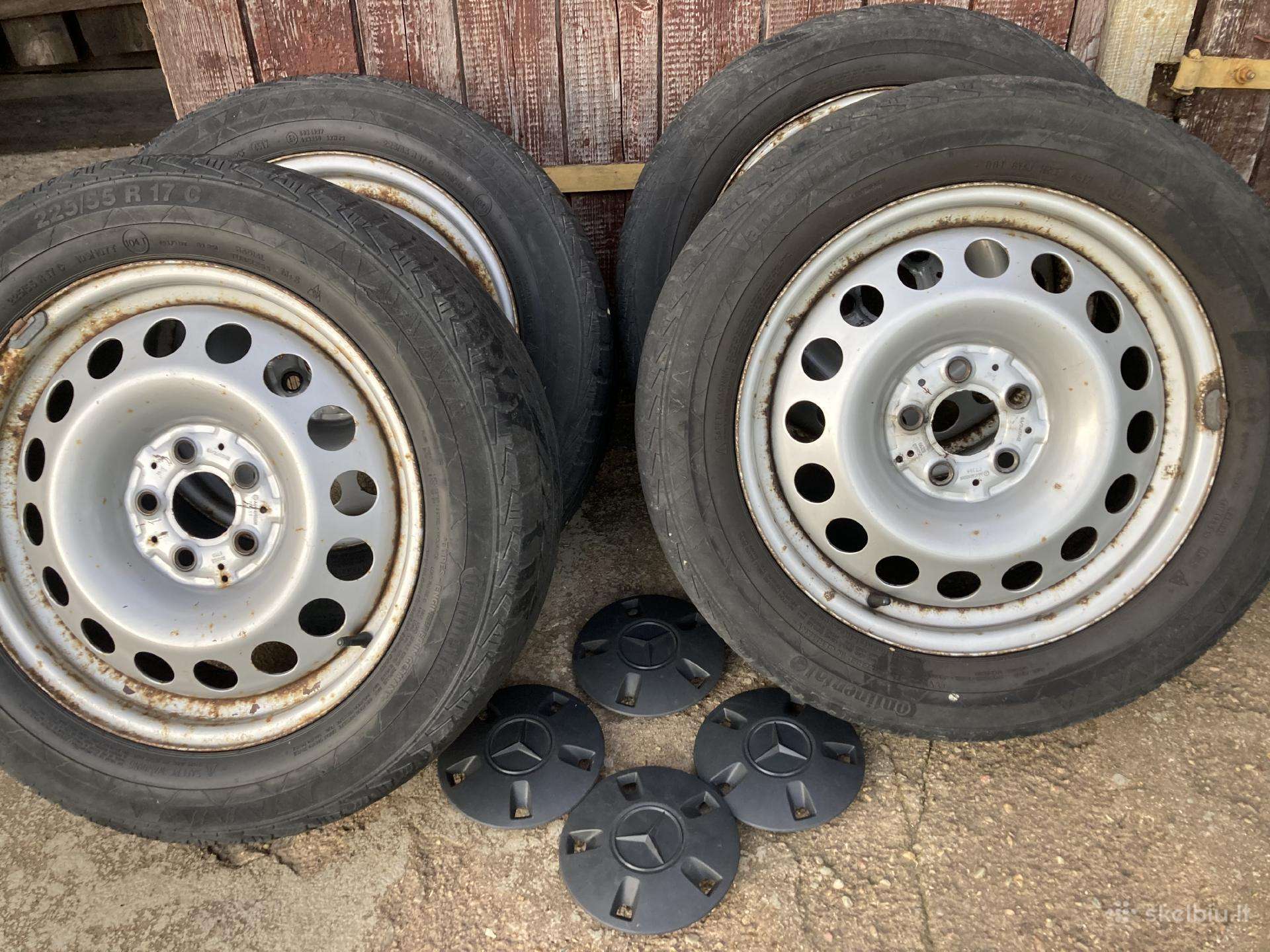 Parduodu naudotas padangas su ratlankiais