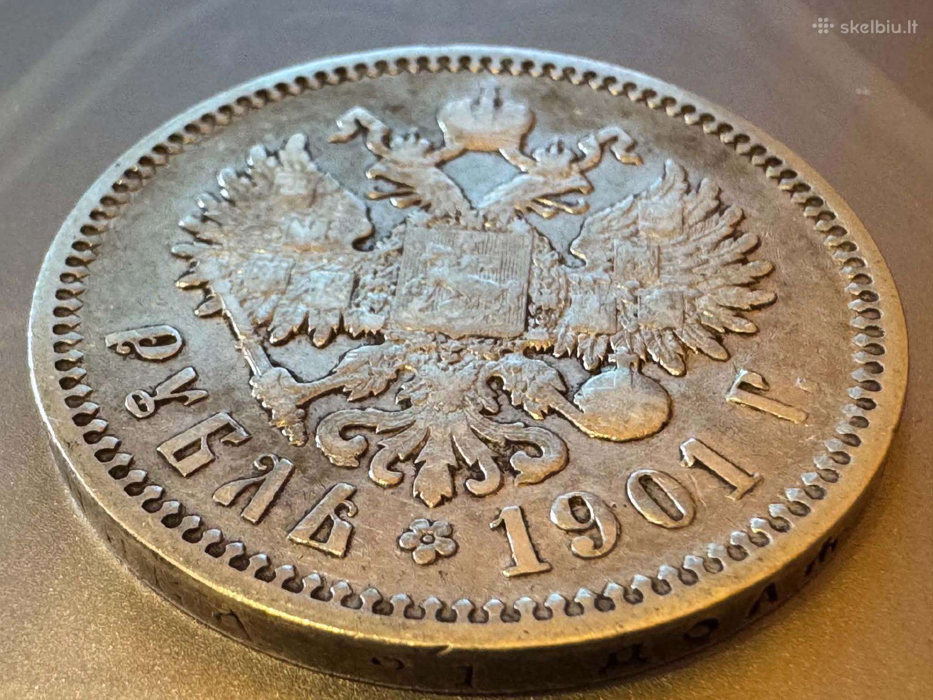 1901 m Nikolajaus II rublis _Jekateterinos 1776m