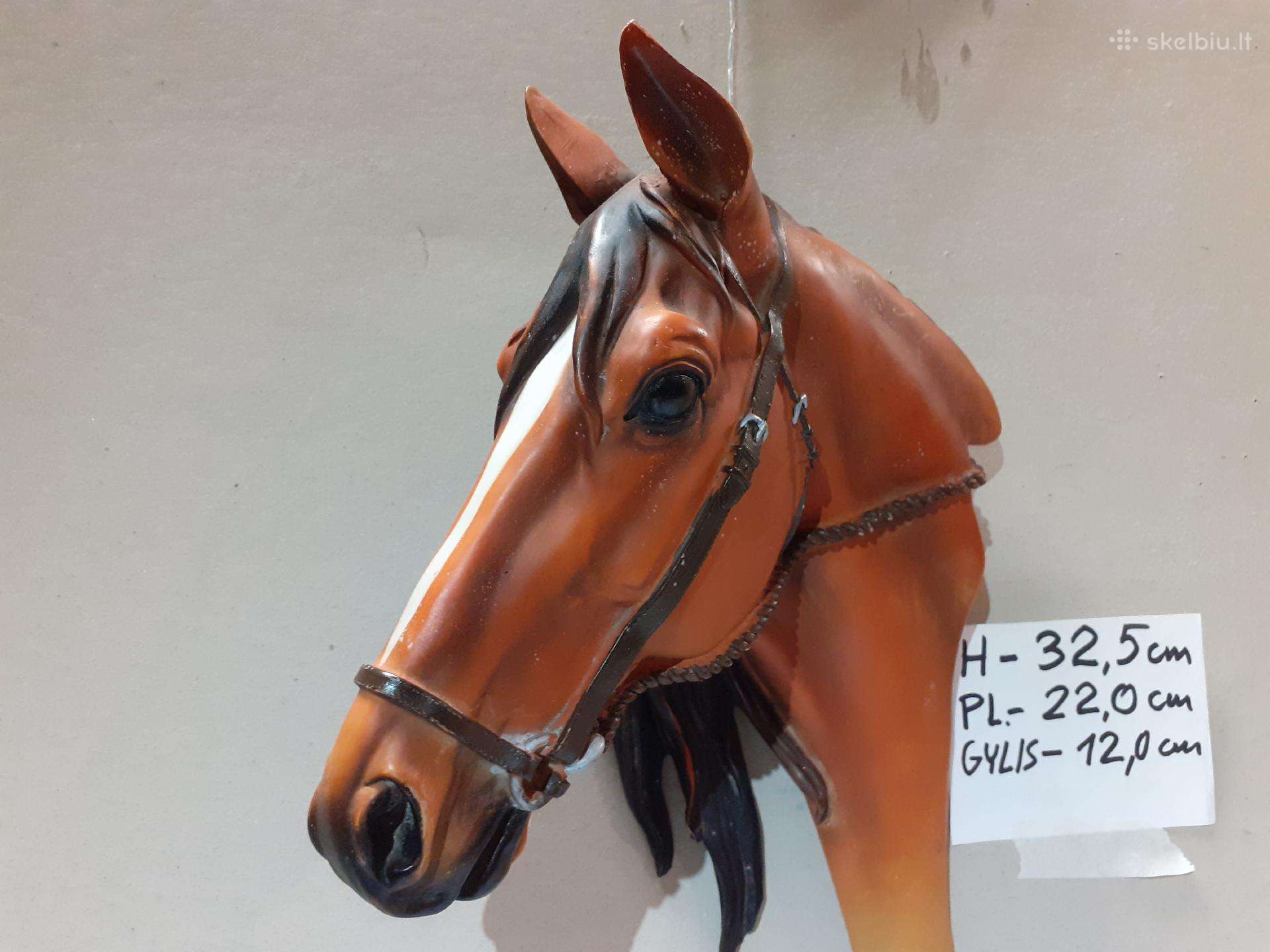 Arklio galvos sienos skulptūra Aukštis 32cm.