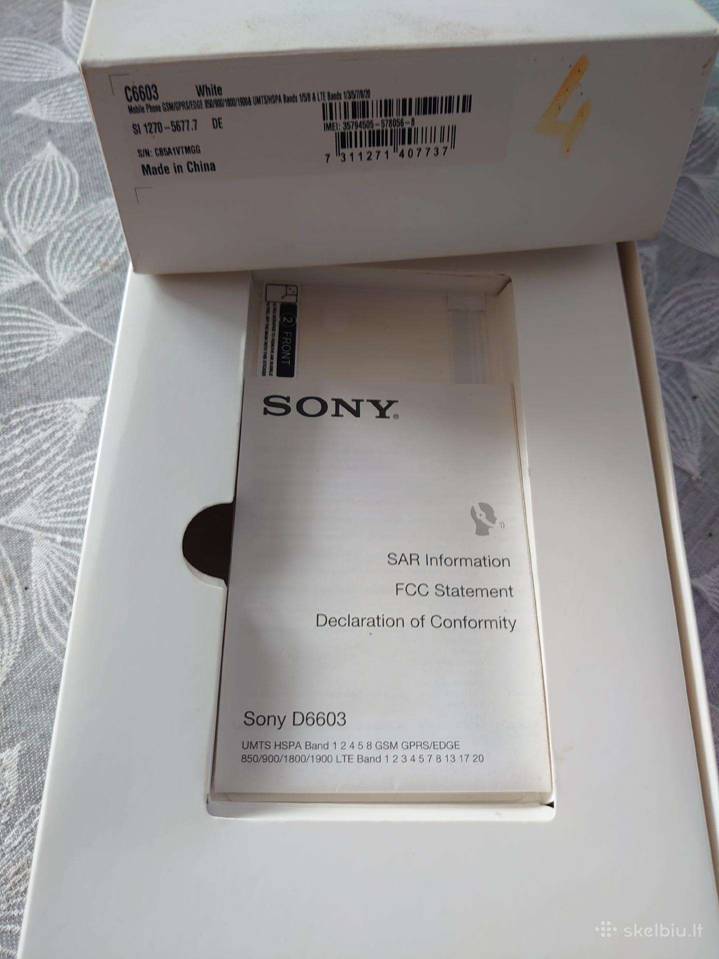 Sony-6603 -complect.