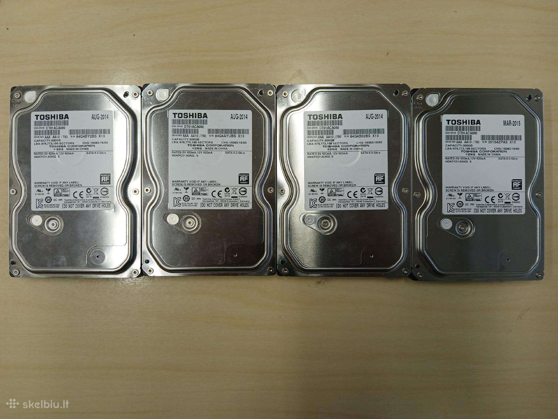Toshiba 500 GB Sata HDD (Dt01aca050)