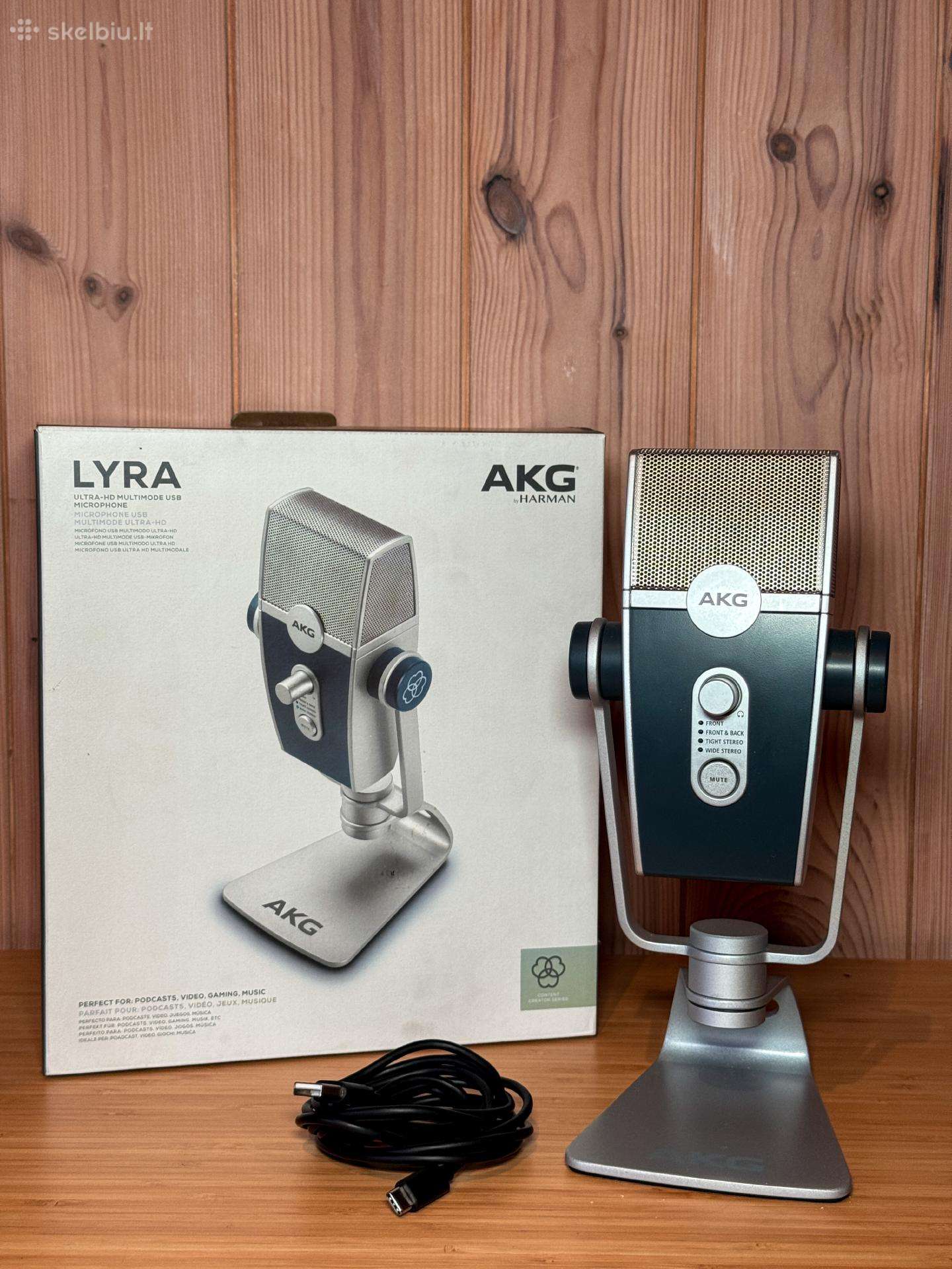 Akg Lyra Usb mikrofonas, nenaudotas
