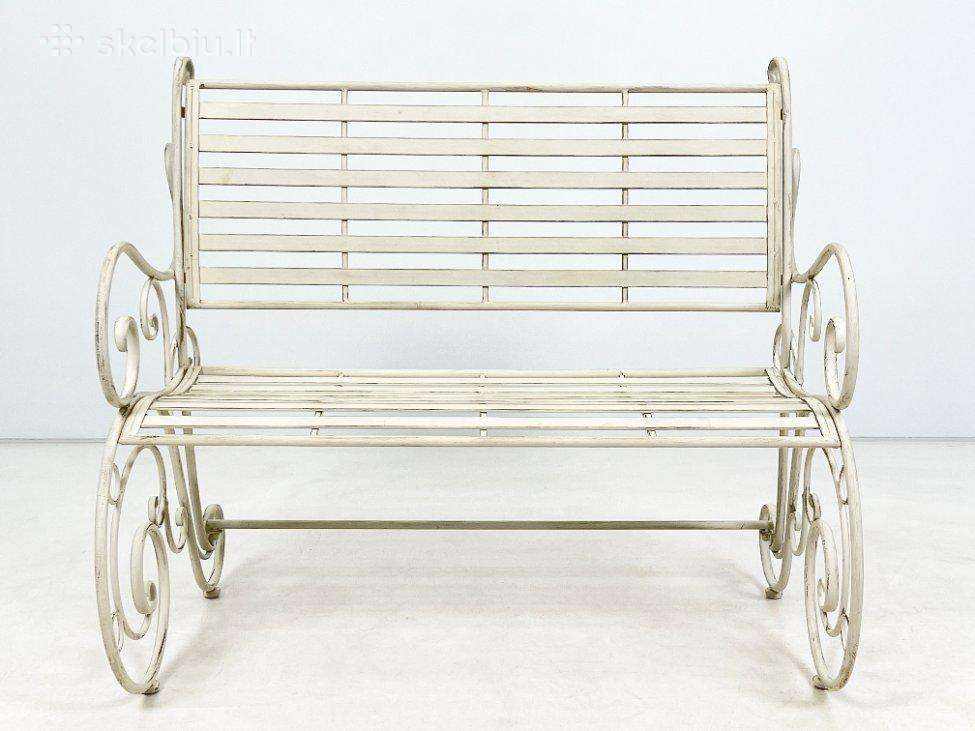 Provanso stiliaus metalinis sodo suolas 2v