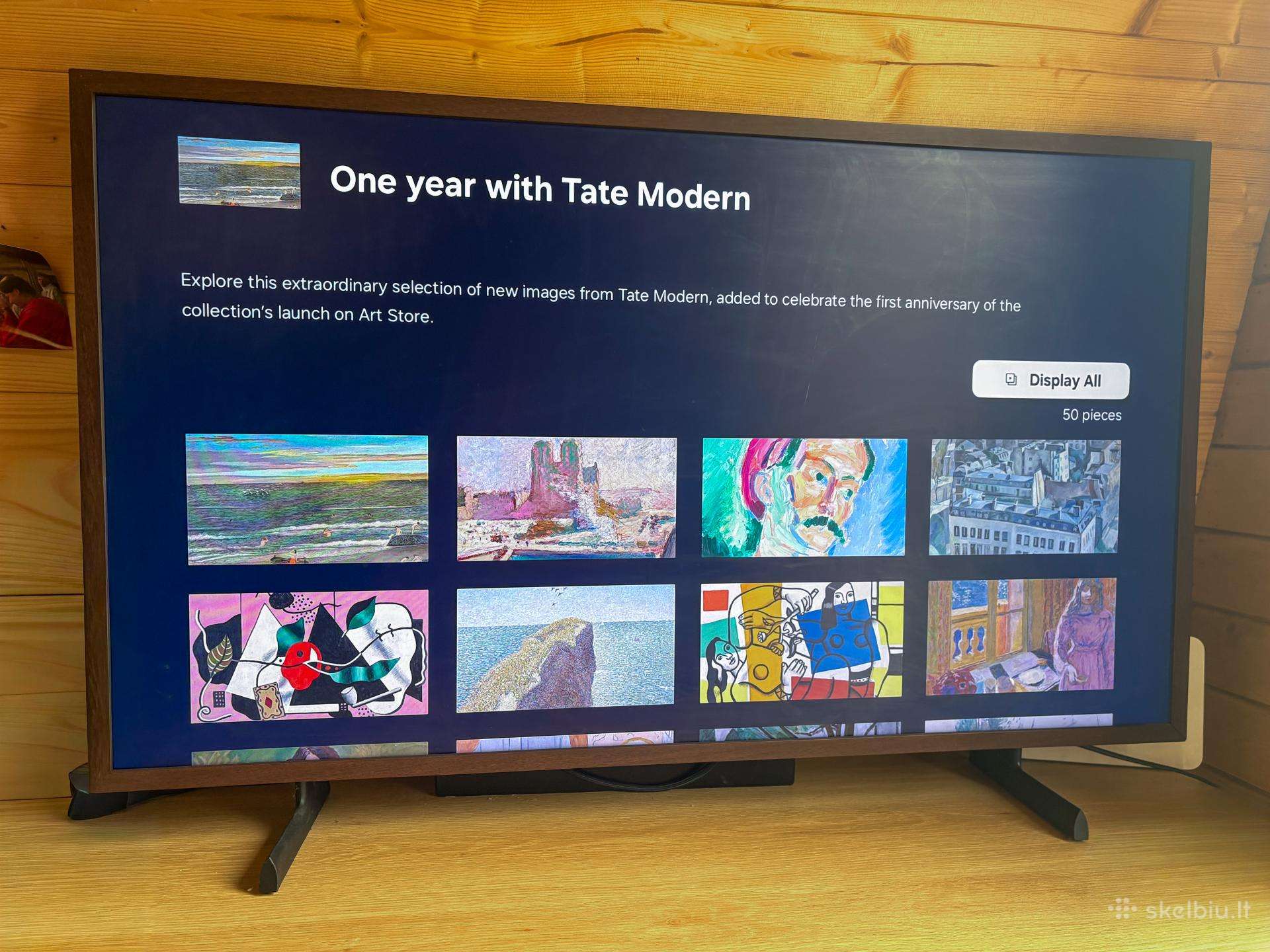 Samsung The Frame 43" Qled 4k su rudu rėmu