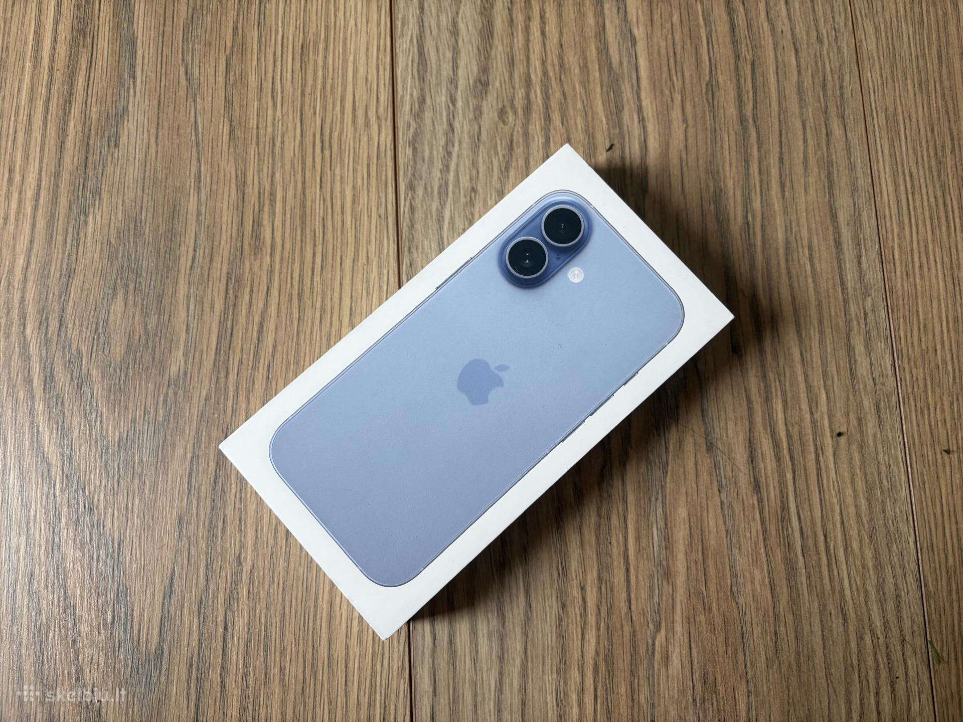 Naujas, nenaudotas iPhone 17, Mist Blue