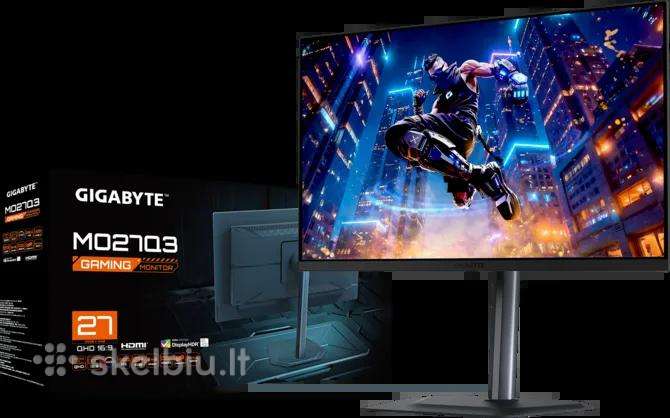 Naujas Gigabyte Mo27q3 27" Qd Oled Qhd 360hz monit