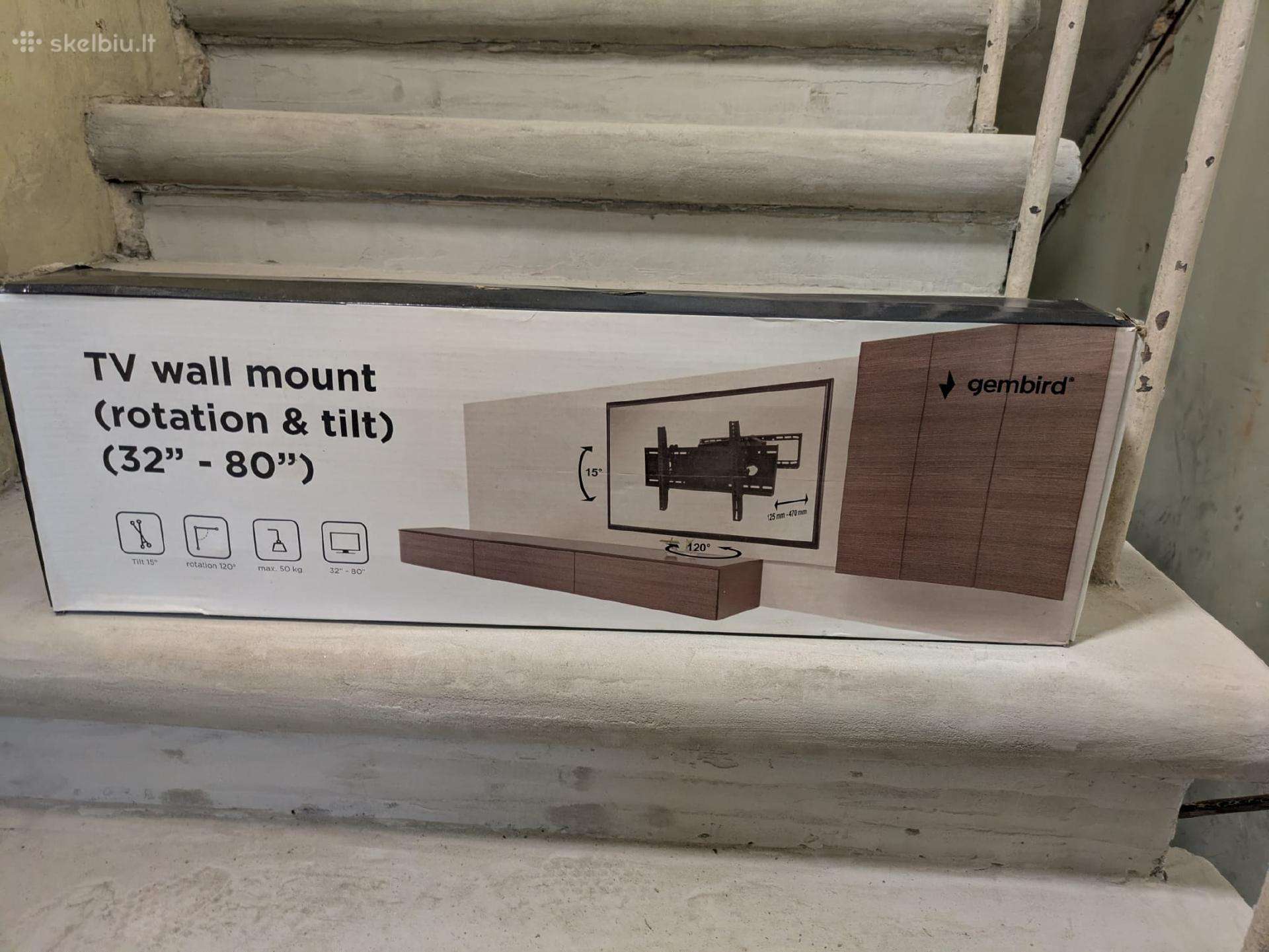 Sukiojamas televizoriaus laikiklis Gembird 32"-80"