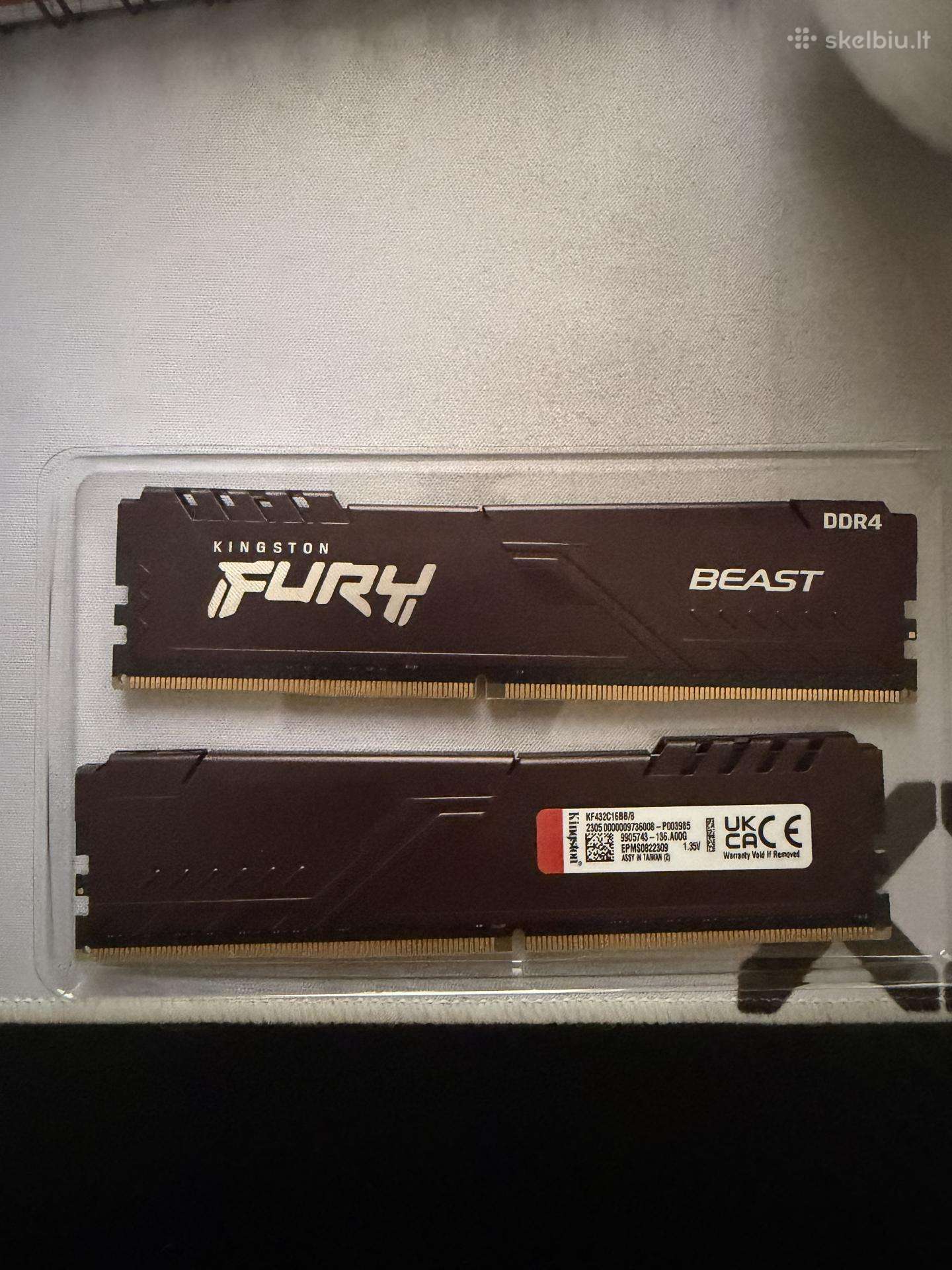 Fury Beast Kingston 2x8gb