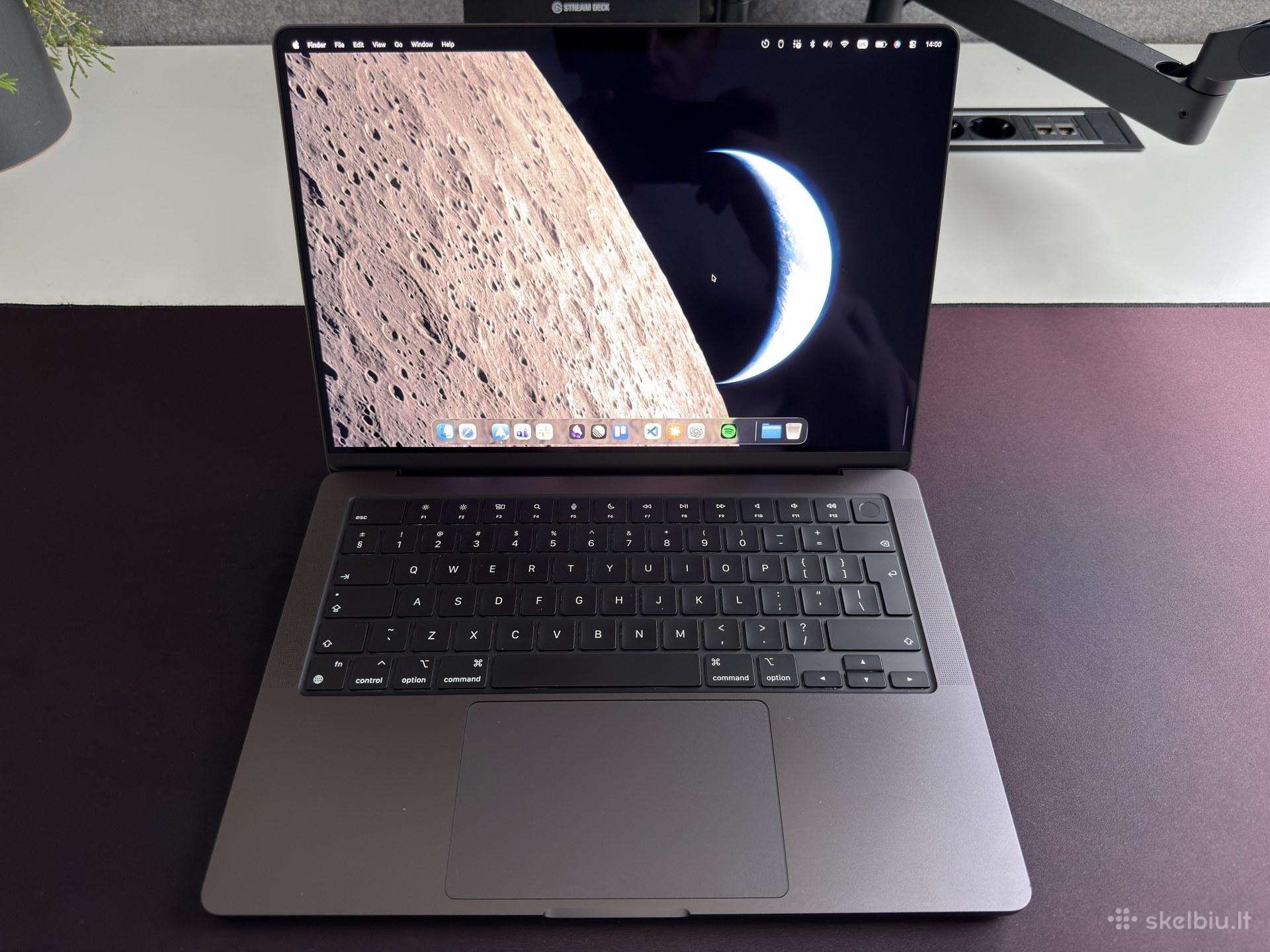 MacBook Pro 14 M4 16gb/512gb Space Black, bat 100%