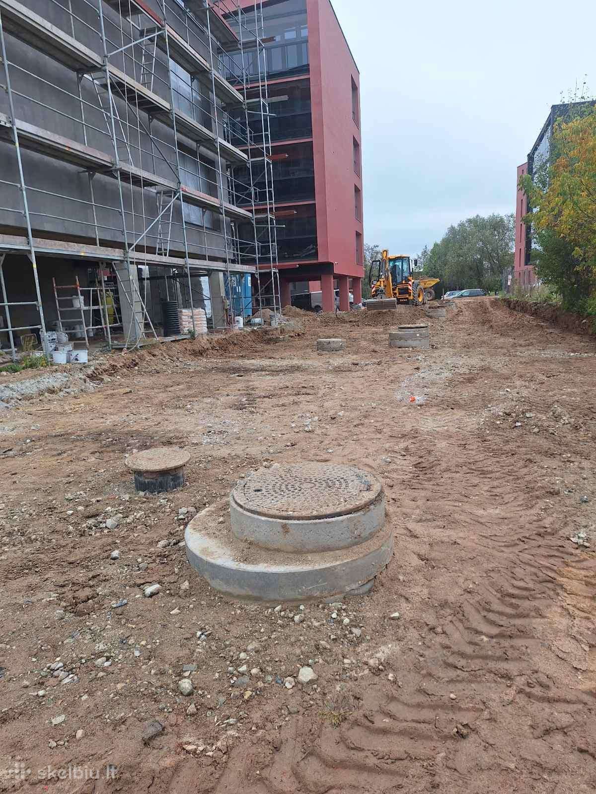 JCB 4cx, statybos transporto nuoma