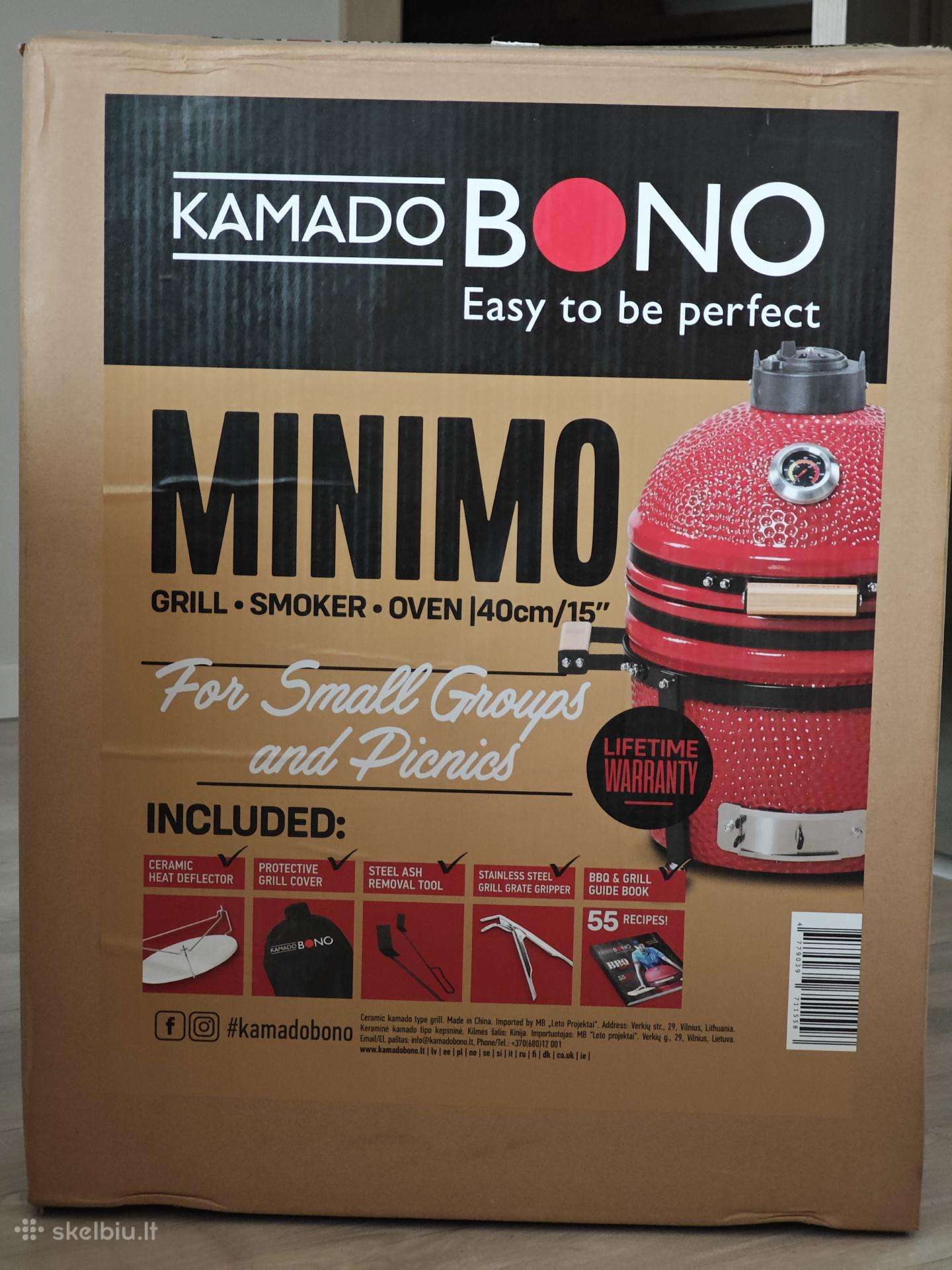 Kamado Bono Minimo (raudona)