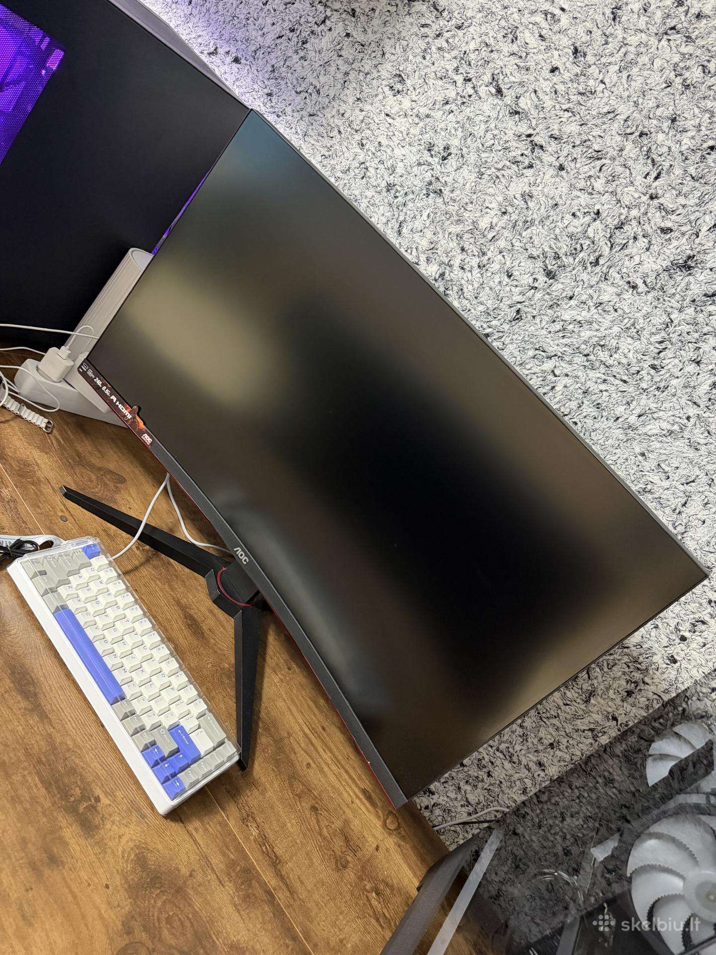 Apynaujai du Monitoriai Aoc C32g2ze su garantijom