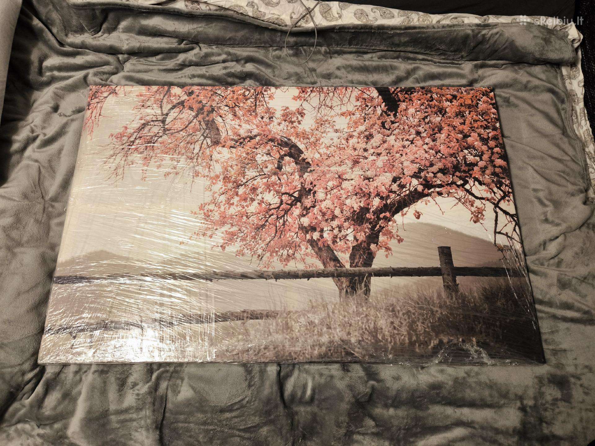 Didelė drobė „žydintis medis" ~116x76
