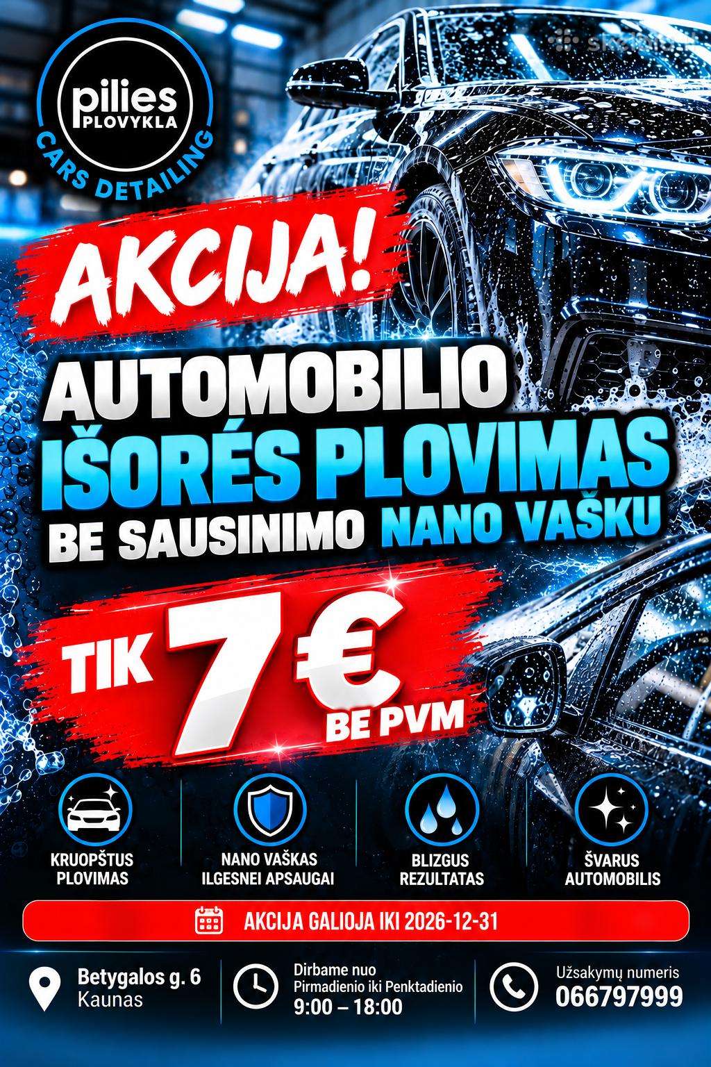 Automobilių Plovimas Ir Profesionalus Valymas